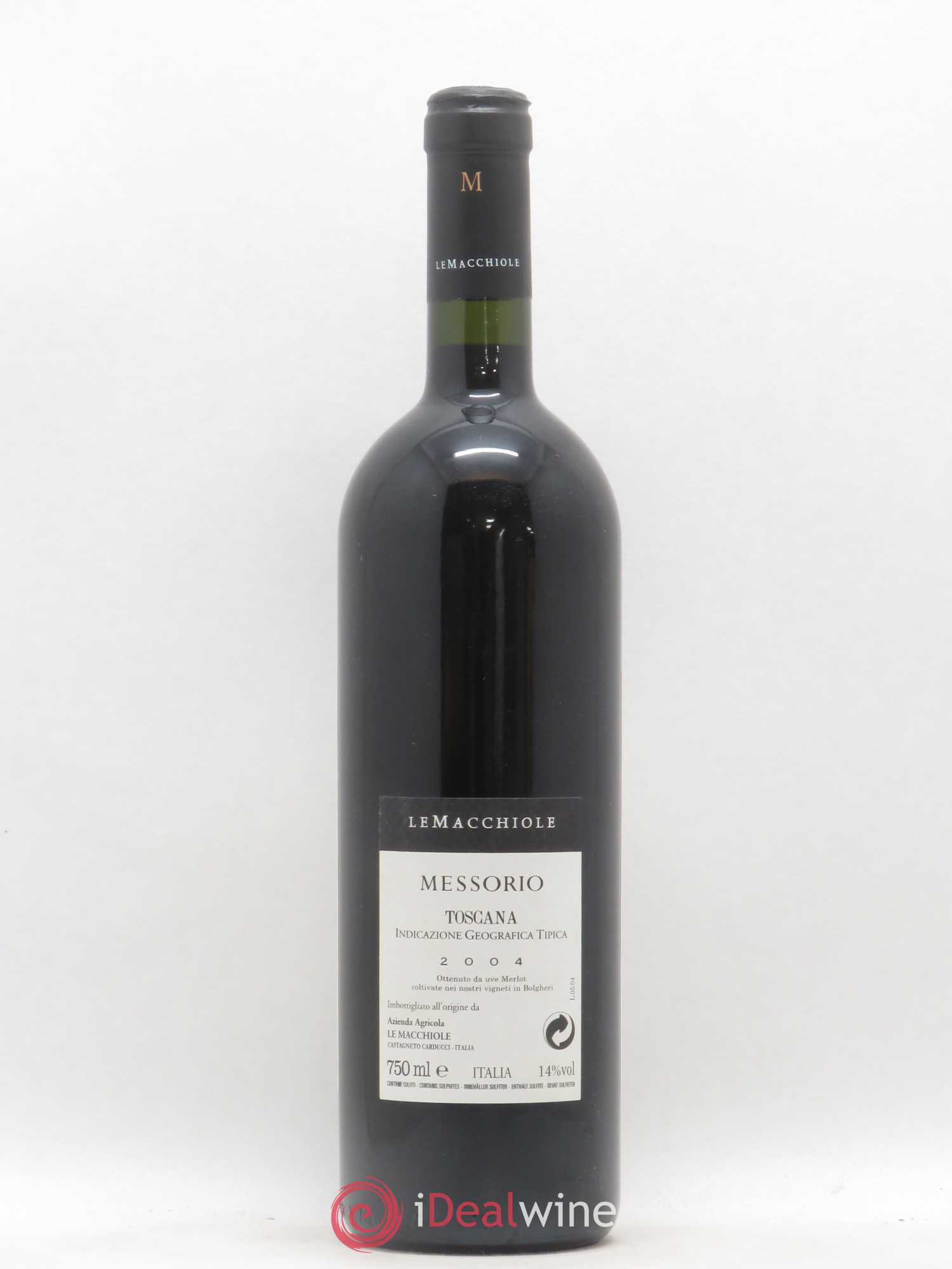 Toscana IGT Le Macchiole Messorio 2004 - Lot de 1 bouteille - 1