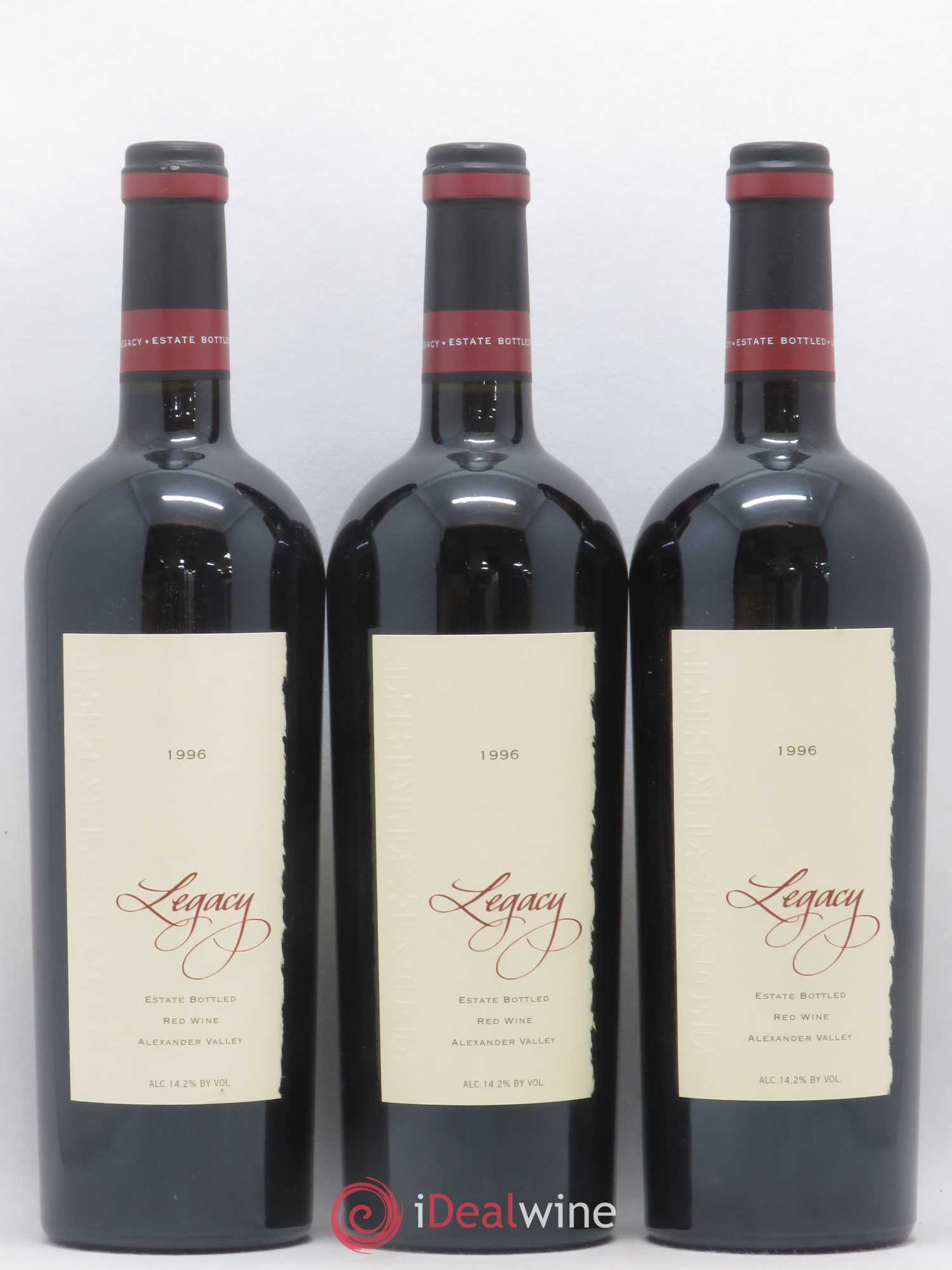 USA Alexander Valley Legacy Stonestreet Estate 1996 - Posten von 3 Flaschen - 0