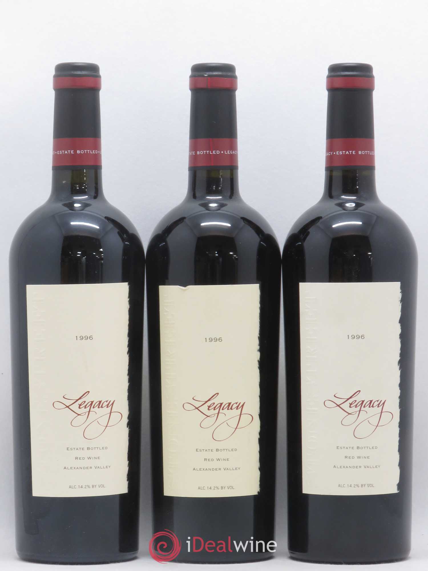 USA Alexander Valley Legacy Stonestreet Estate 1996 - Posten von 3 Flaschen - 0