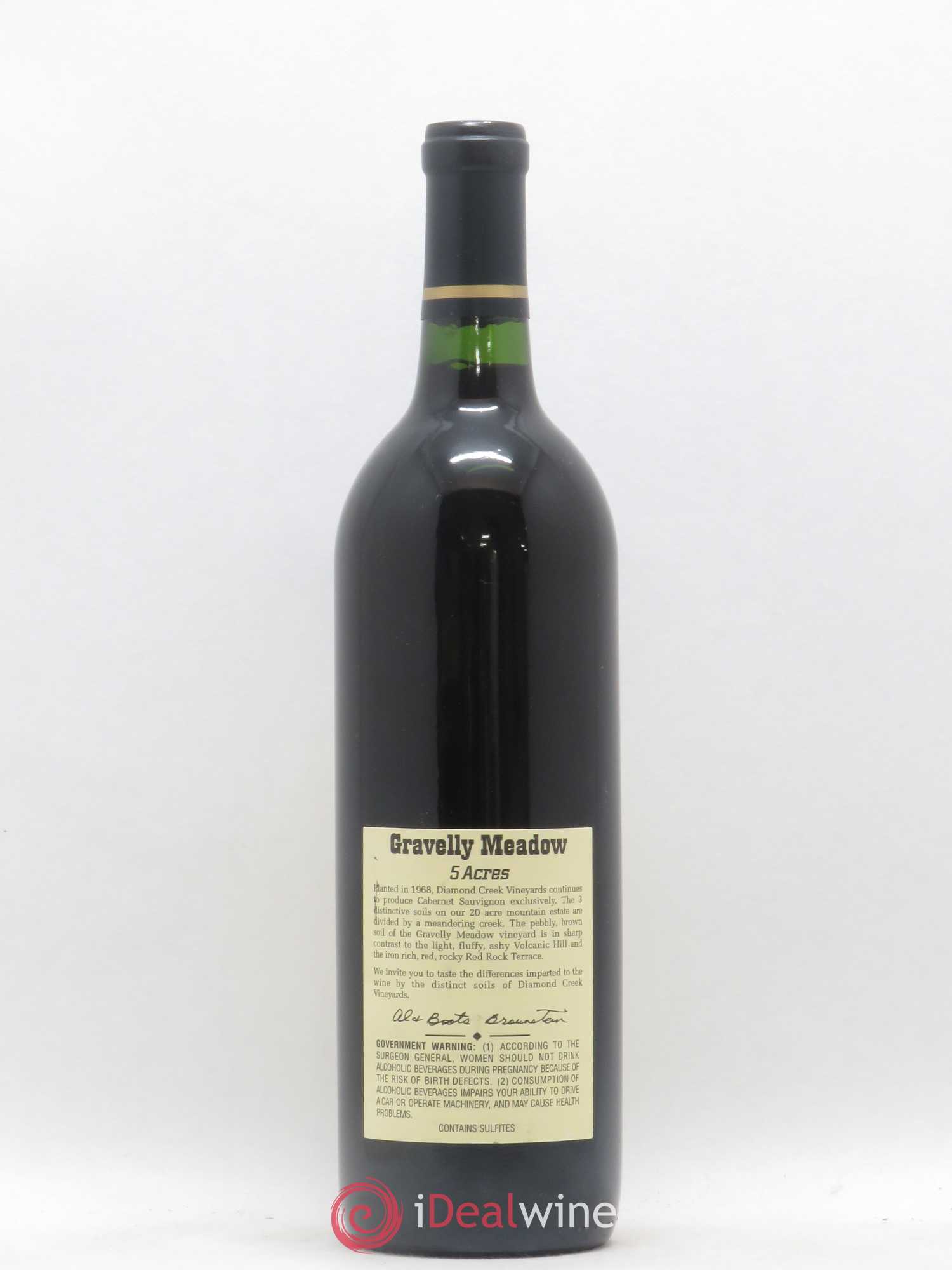 USA Napa Valley Gravelly Meadow Diamond Creek Vineyards 1995 - Posten von 1 Flasche - 1