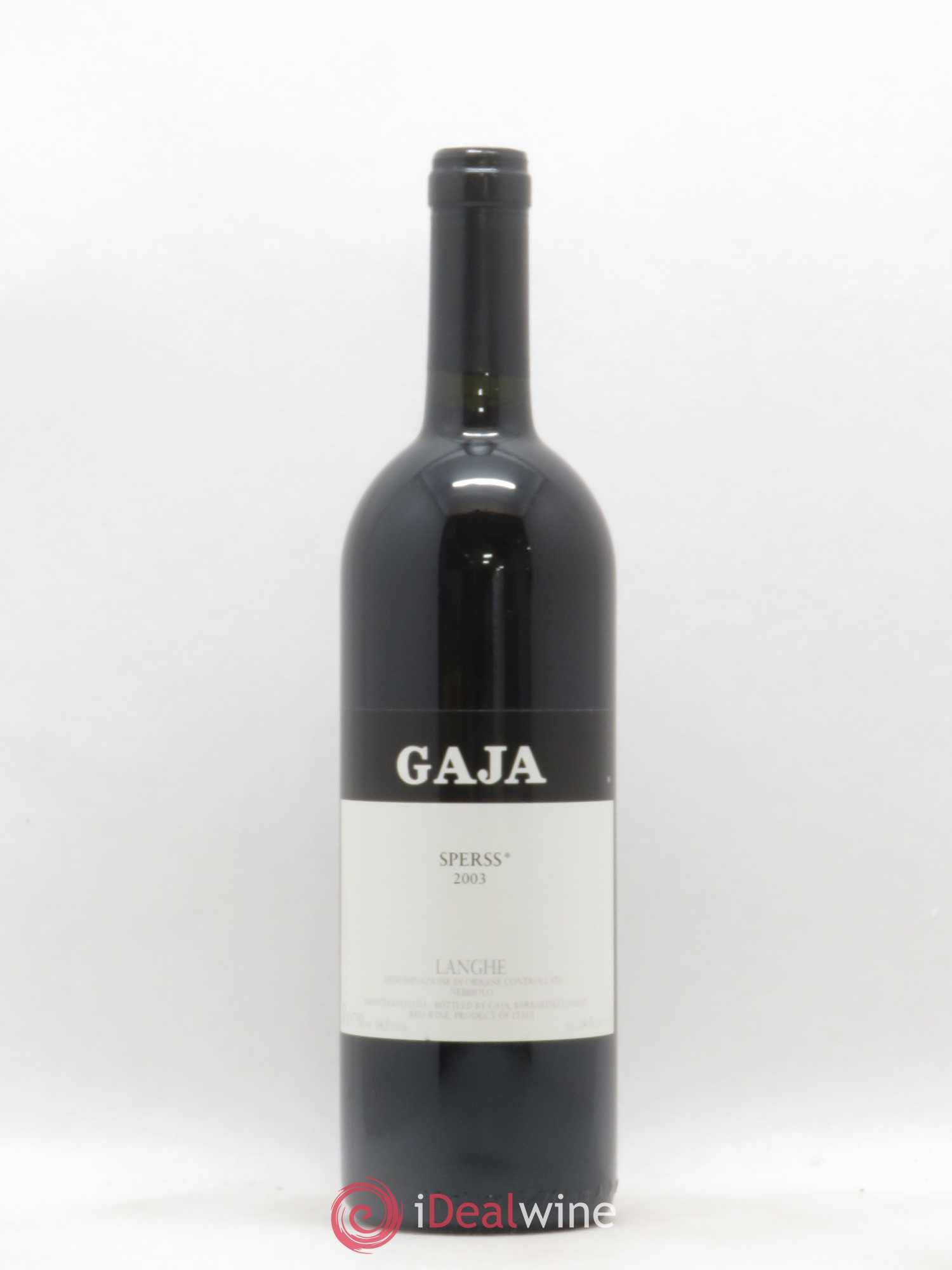 Langhe Sperss Angelo Gaja 2003 - Lot de 1 bouteille - 0
