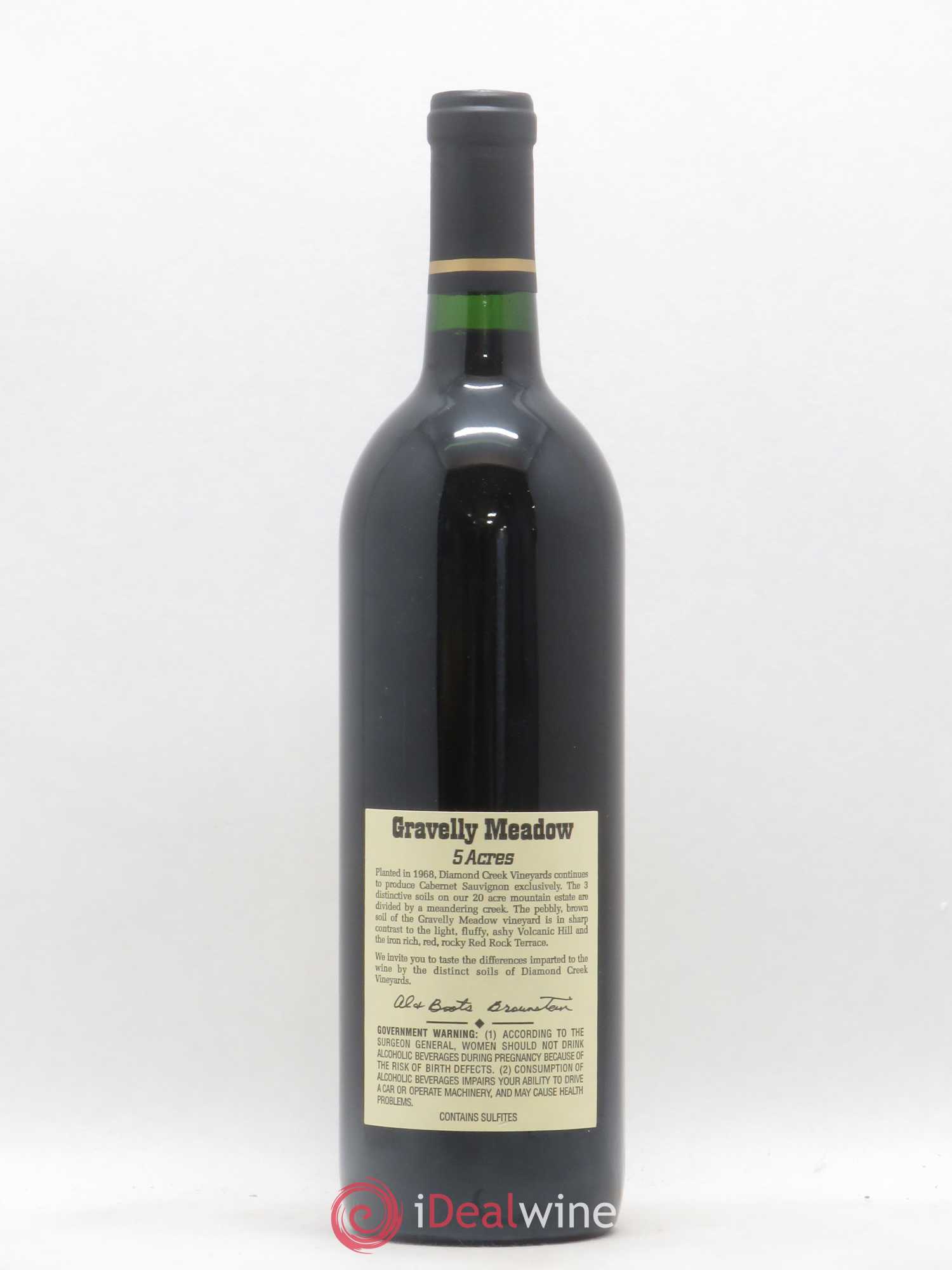 USA Napa Valley Gravelly Meadow Diamond Creek Vineyards 1997 - Posten von 1 Flasche - 1