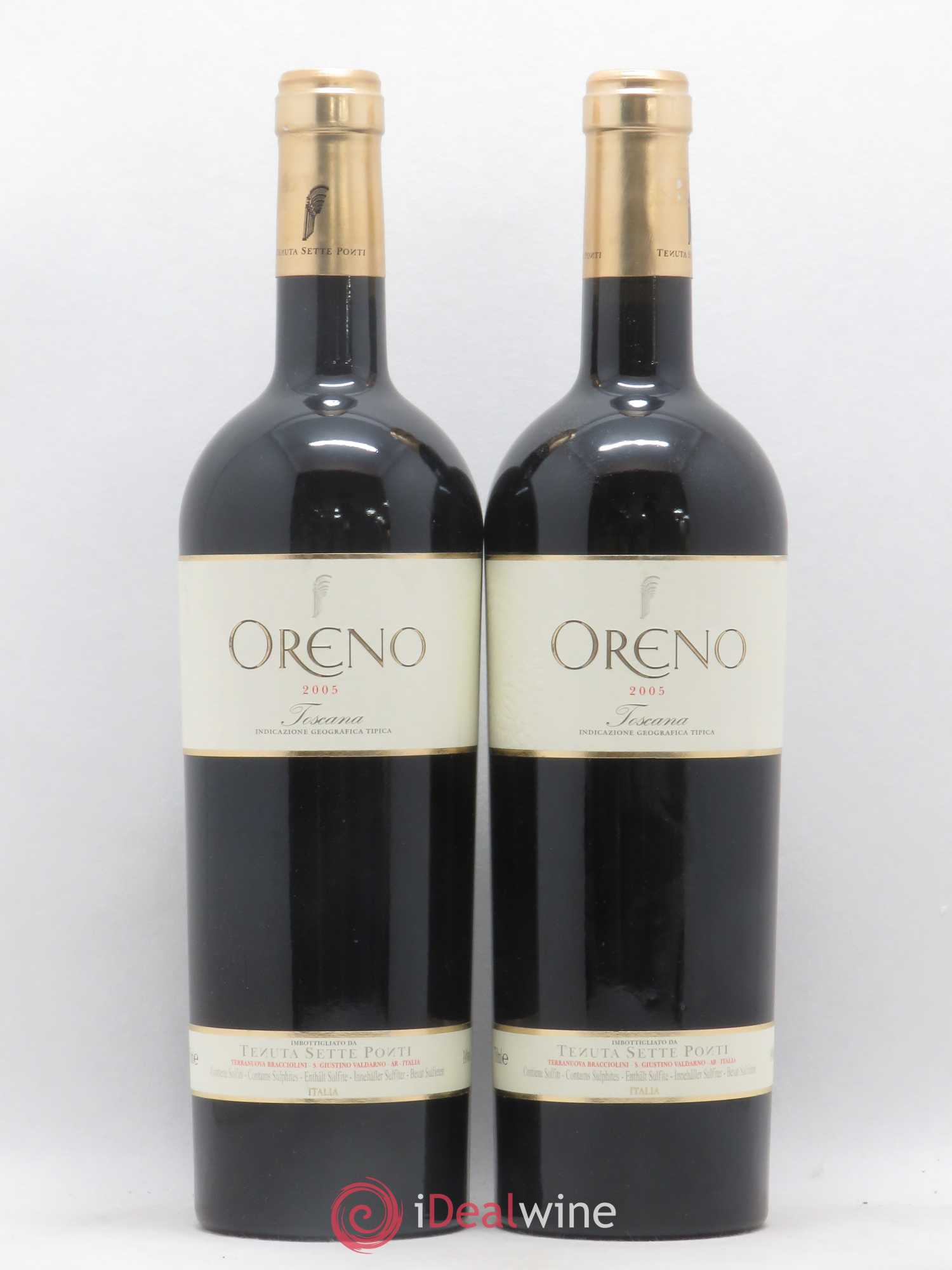 Italie Toscana Oreno Tenuta Sette Ponti 2005 - Posten von 2 Flaschen - 0