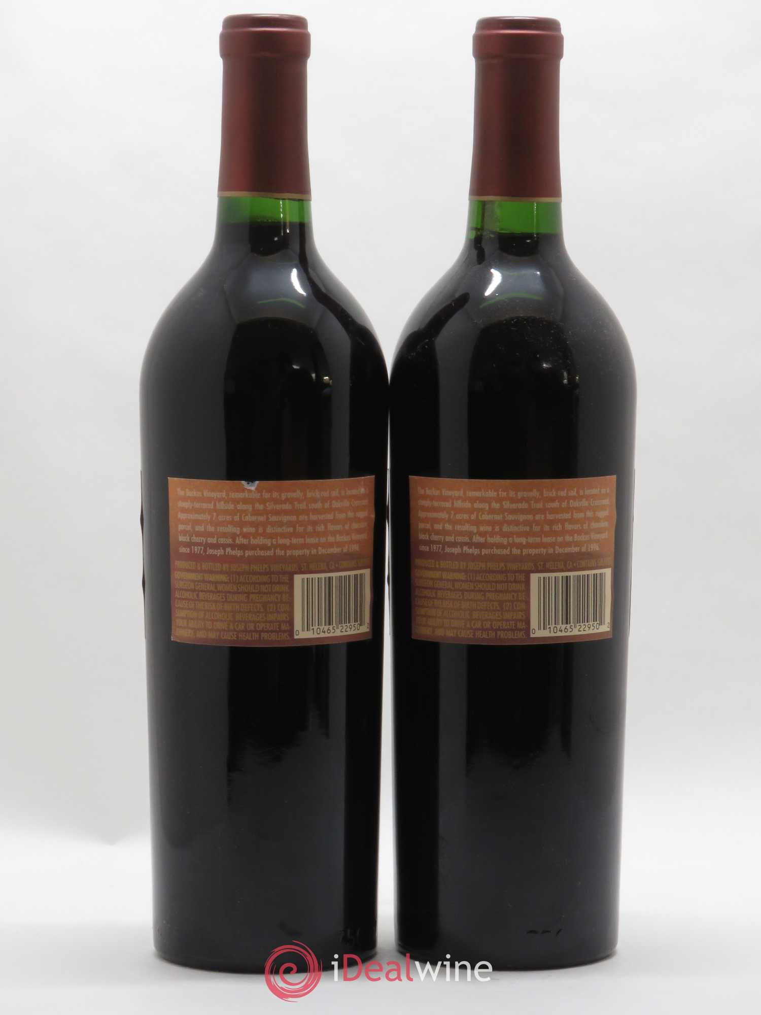 USA Napa Valley Joseph Phelps Backus Vineyard Cabernet Sauvignon 1995 - Posten von 2 Flaschen - 1