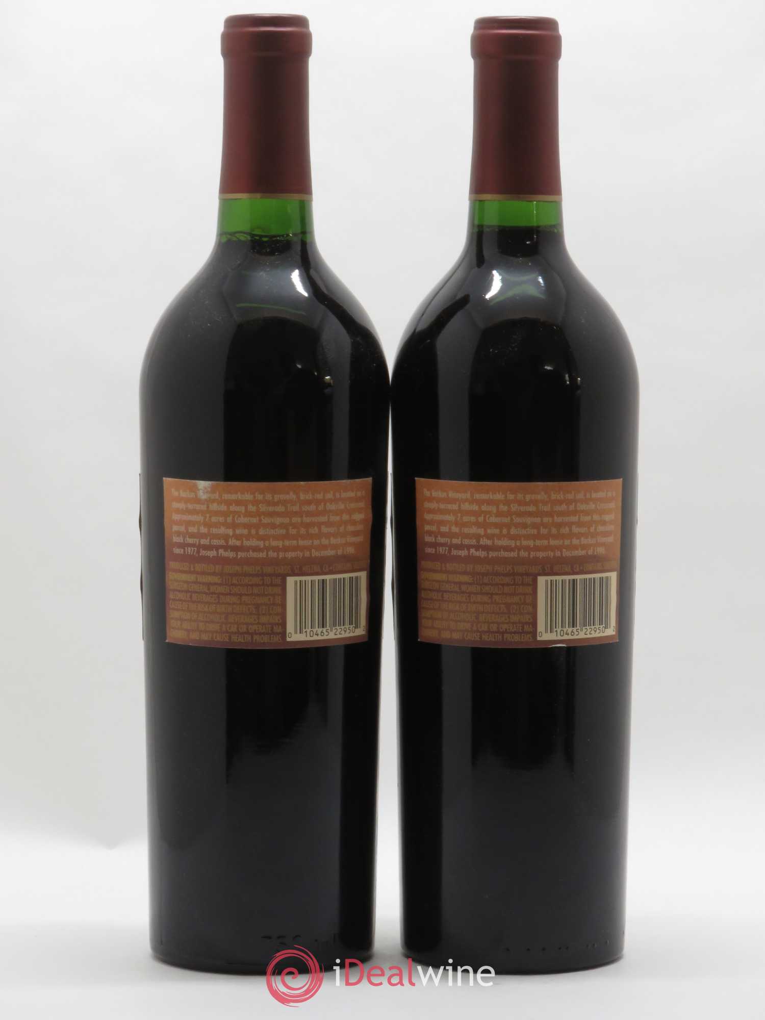 USA Napa Valley Joseph Phelps Backus Vineyard Cabernet Sauvignon 1995 - Posten von 2 Flaschen - 1