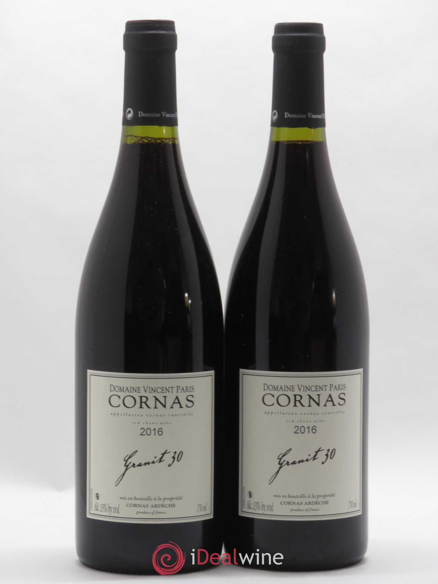 Cornas Granit 30 Vincent Paris 2016 - Lot de 2 bouteilles - 0