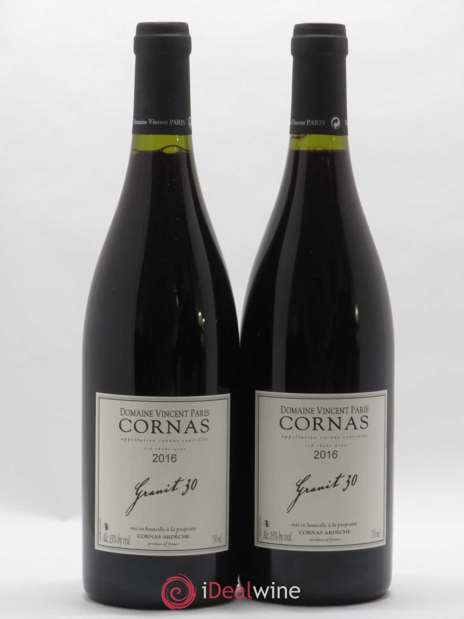 Cornas Granit 30 Vincent Paris 2016 - Lot de 2 bouteilles - 0