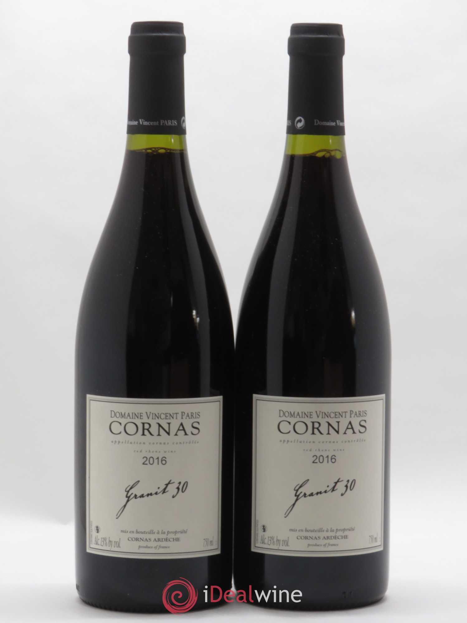 Cornas Granit 30 Vincent Paris 2016 - Lot de 2 bouteilles - 0