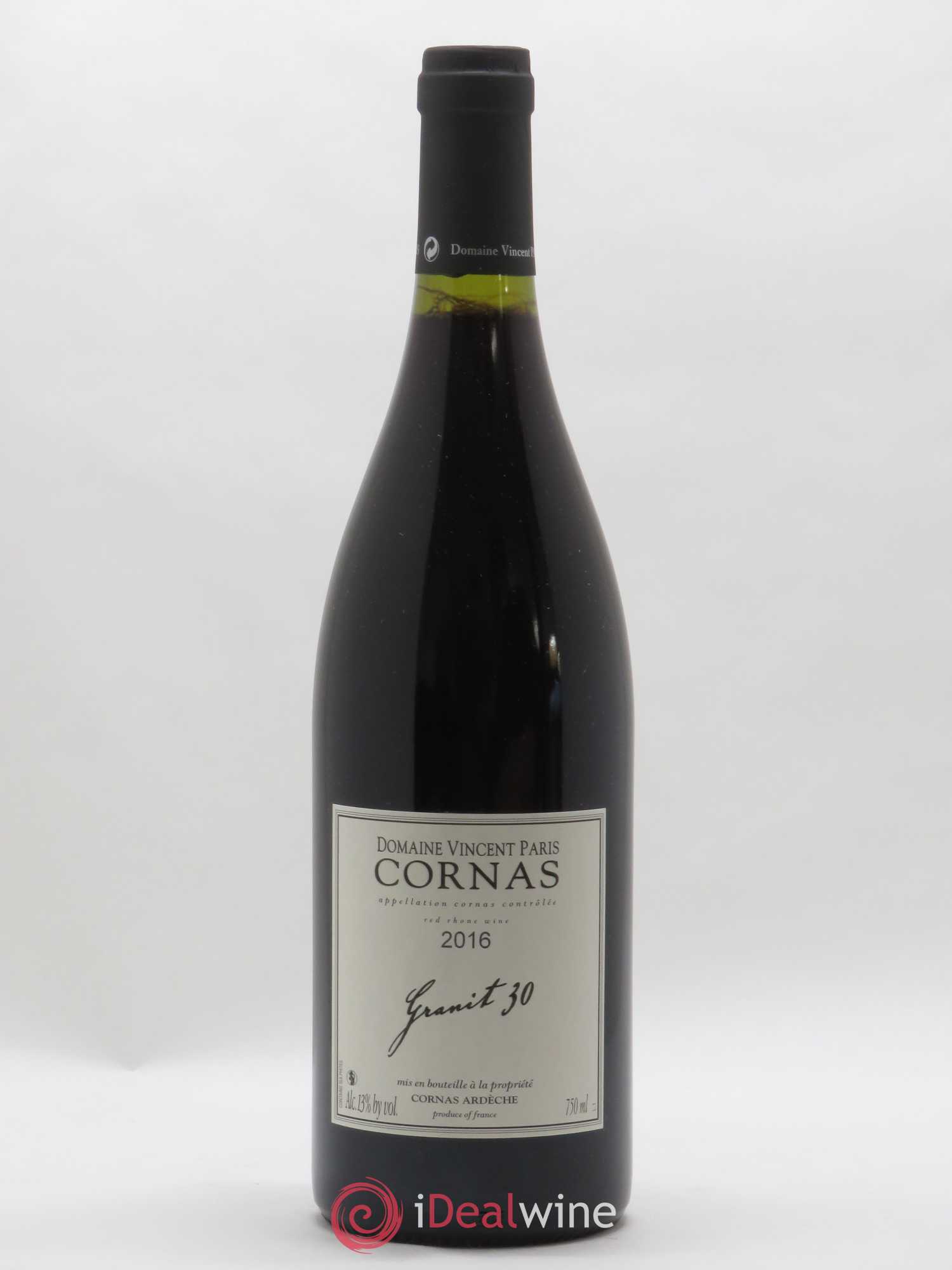 Cornas Granit 30 Vincent Paris 2016 - Lot de 1 bouteille - 0