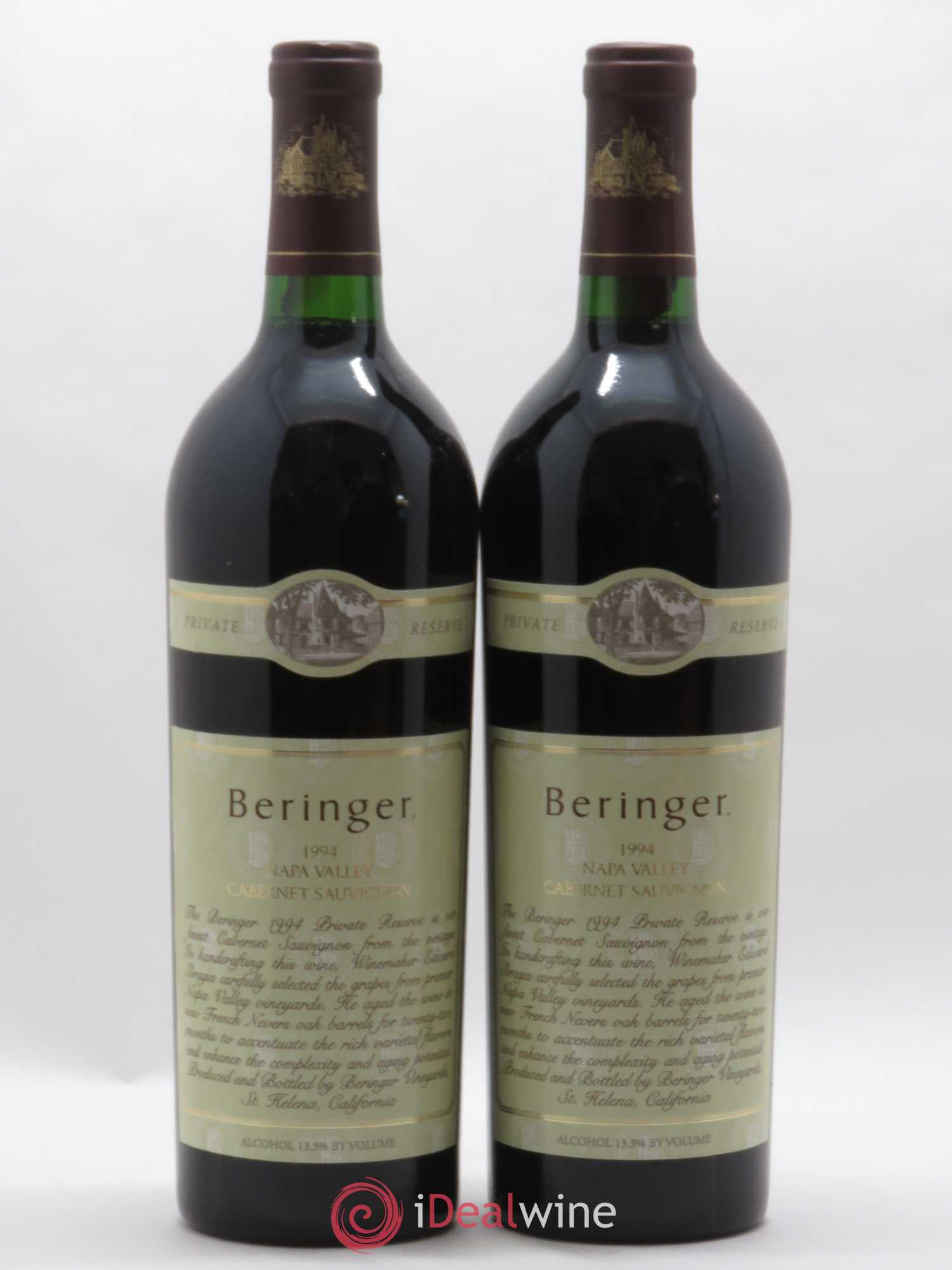 USA Napa Valley Beringer Cabernet Sauvignon Private Reserve 1994 - Posten von 2 Flaschen - 0