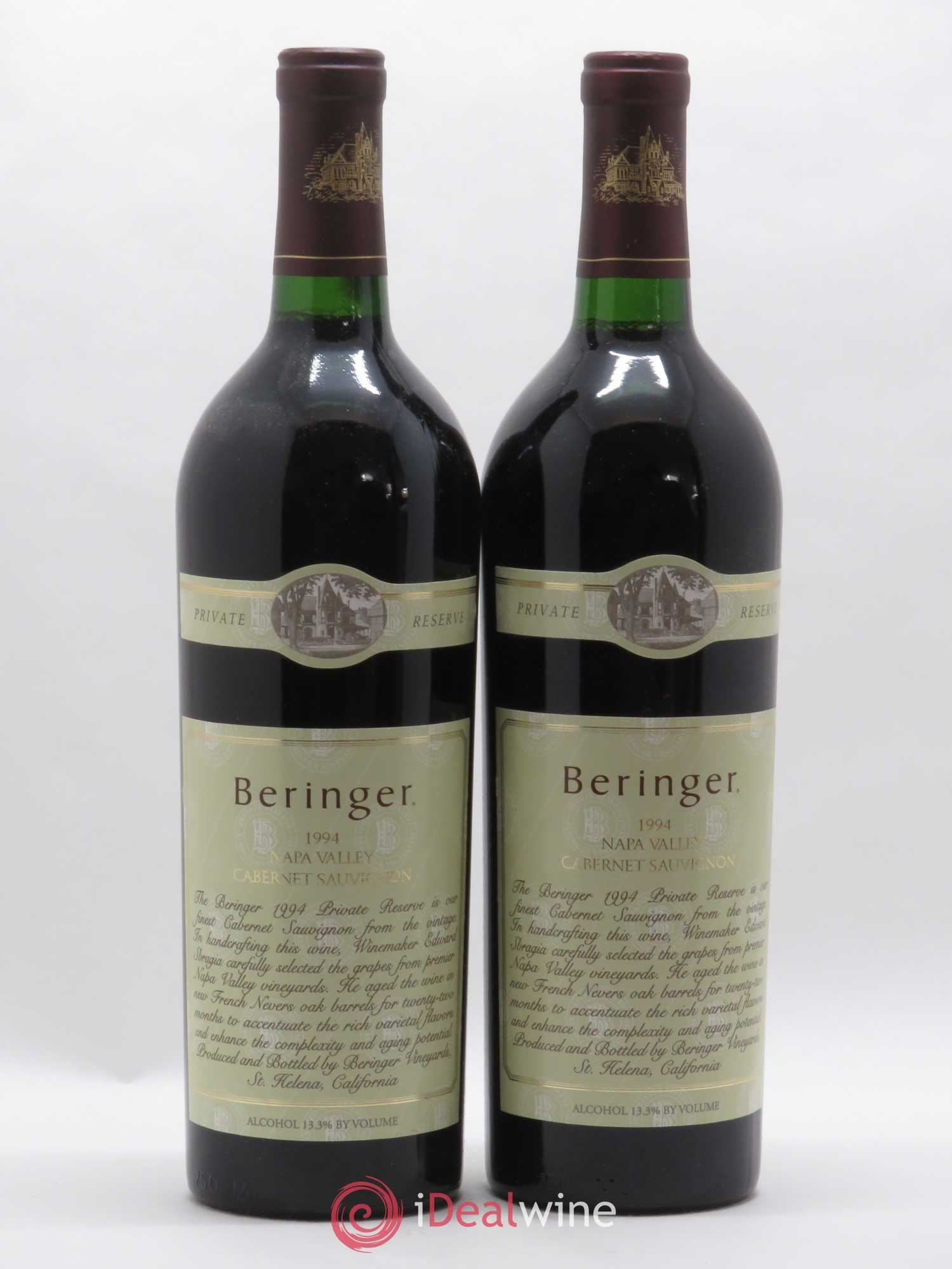 USA Napa Valley Beringer Cabernet Sauvignon Private Reserve 1994 - Posten von 2 Flaschen - 0