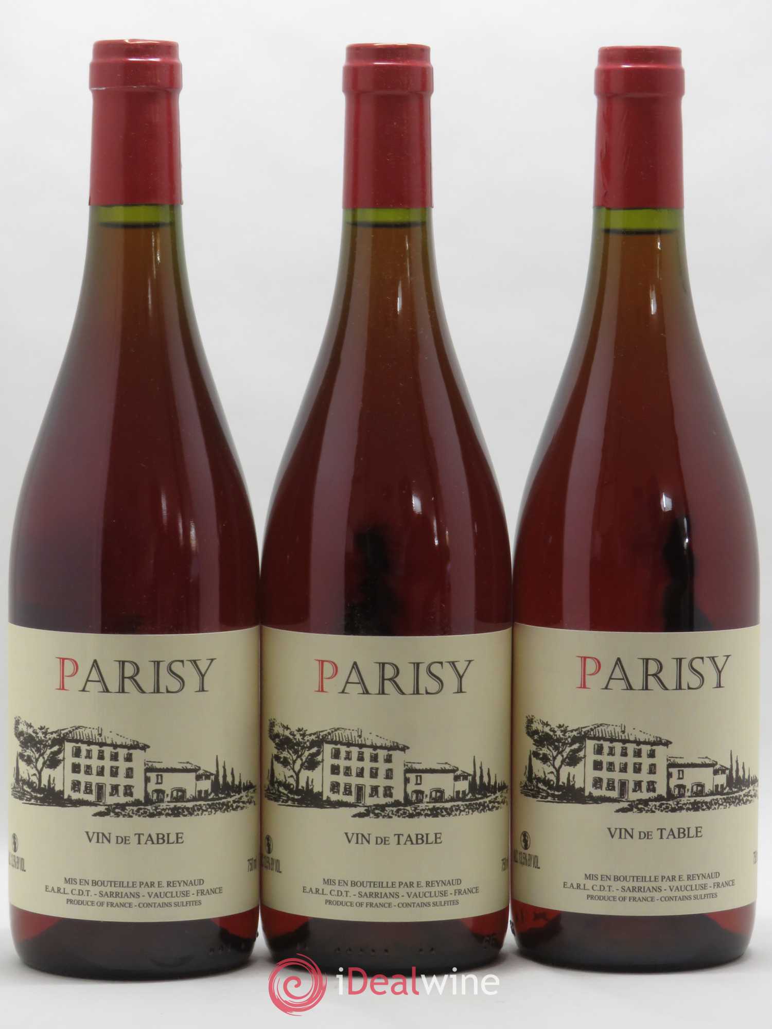 Vin de Table Parisy Emmanuel Reynaud - Lot de 3 bouteilles - 0