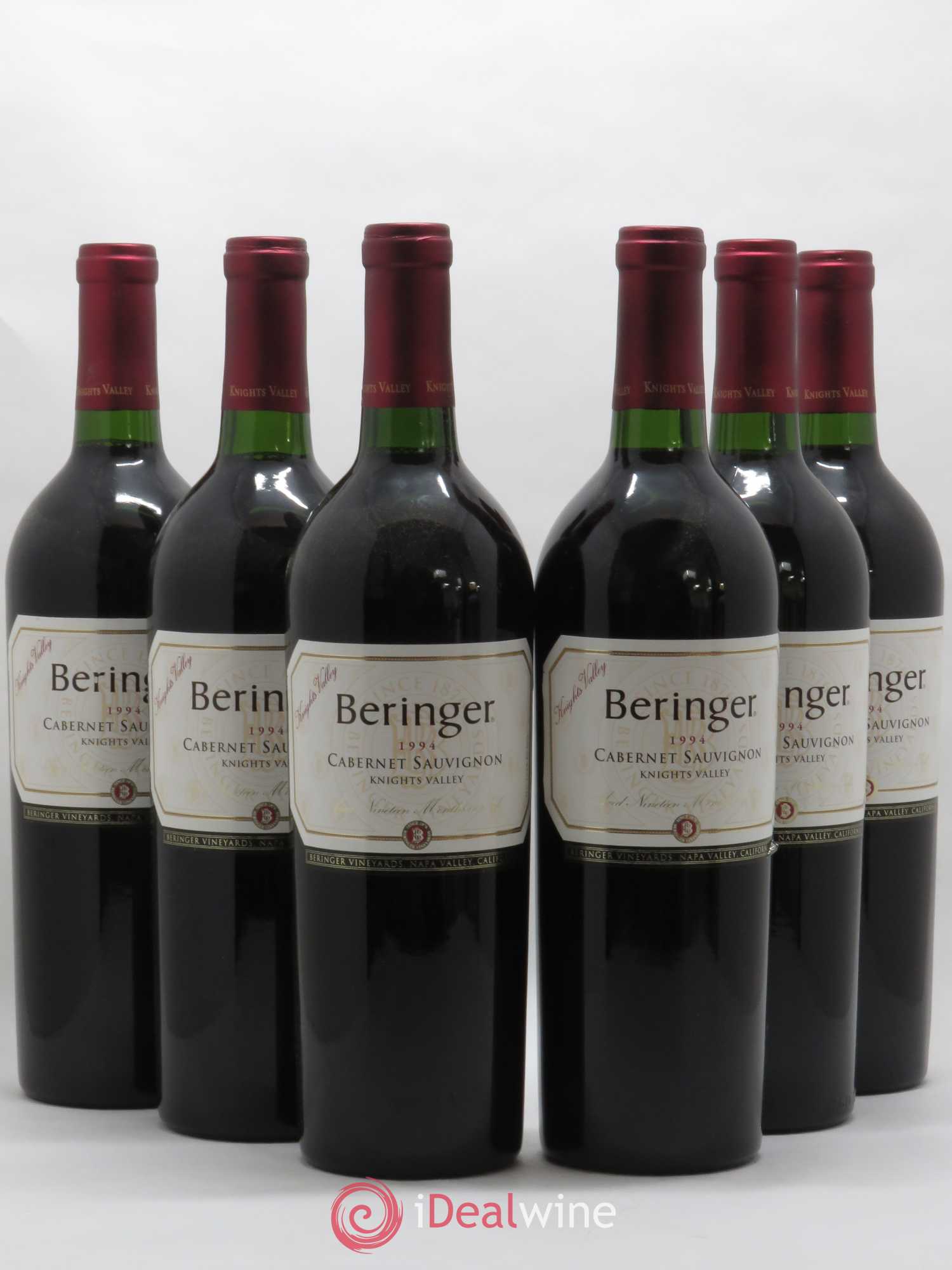 USA Napa Valley Beringer Winery Knights Valley 1994 - Posten von 6 Flaschen - 0