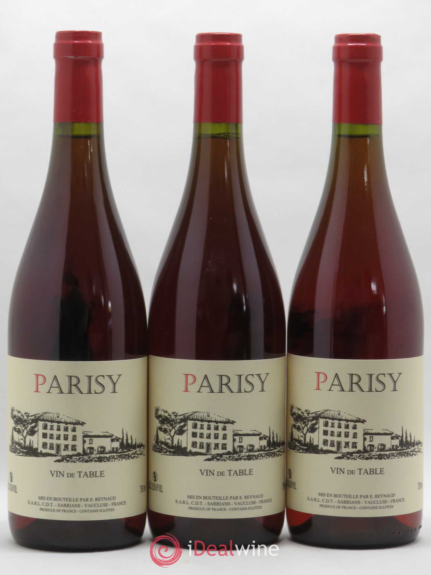 Vin de Table Parisy Emmanuel Reynaud - Lot de 3 bouteilles - 0
