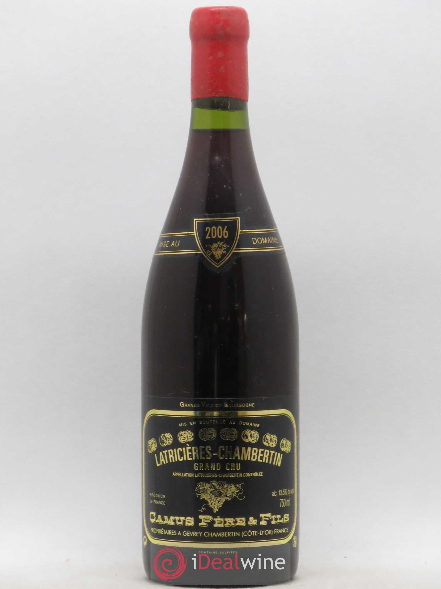 Latricières-Chambertin Grand Cru Camus Père et Fils (Domaine) 2006 - Lot de 1 bouteille - 0