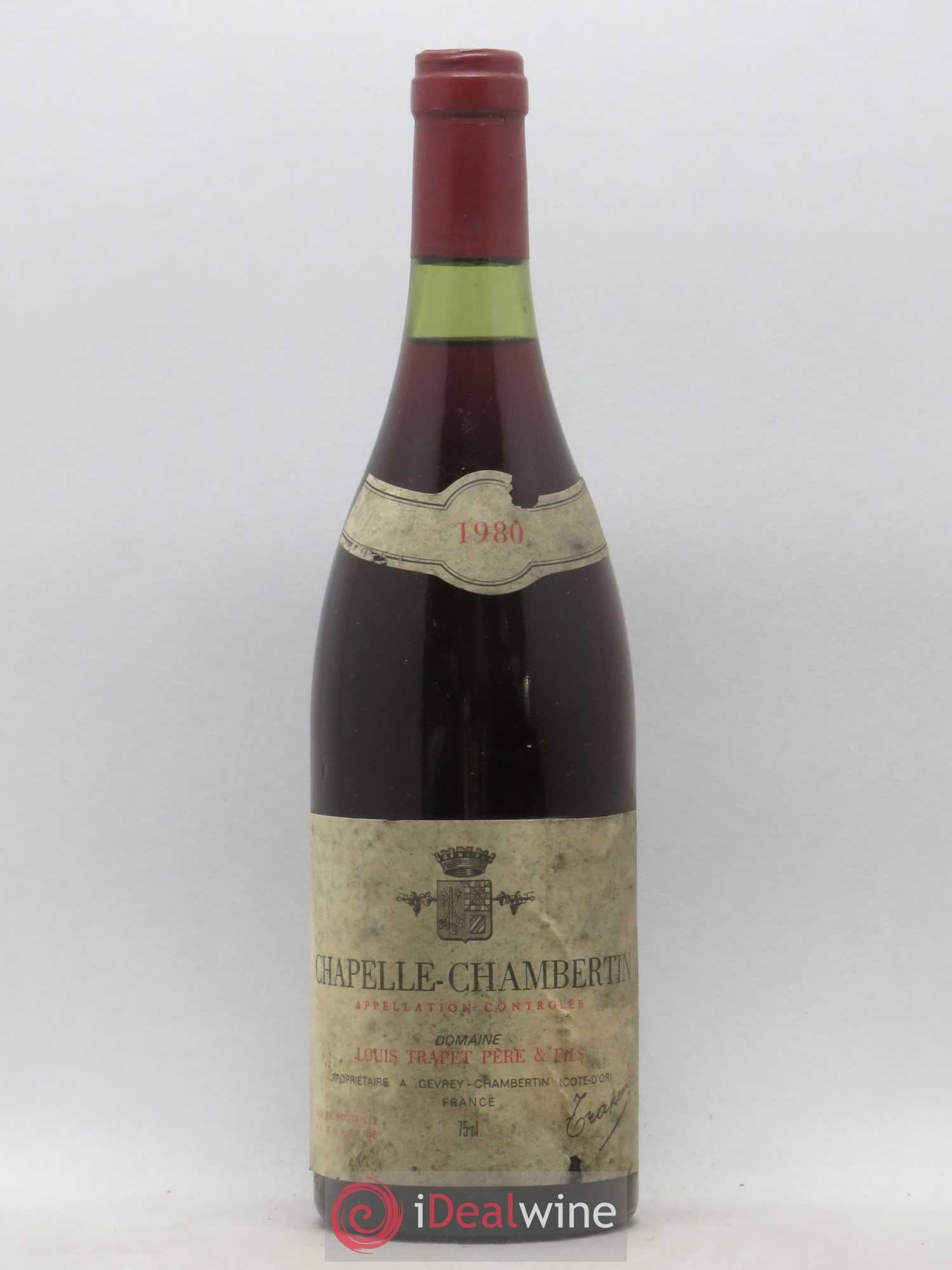 Chapelle-Chambertin Grand Cru Domaine Trapet Louis Trapet 1980 - Lot de 1 bouteille - 0