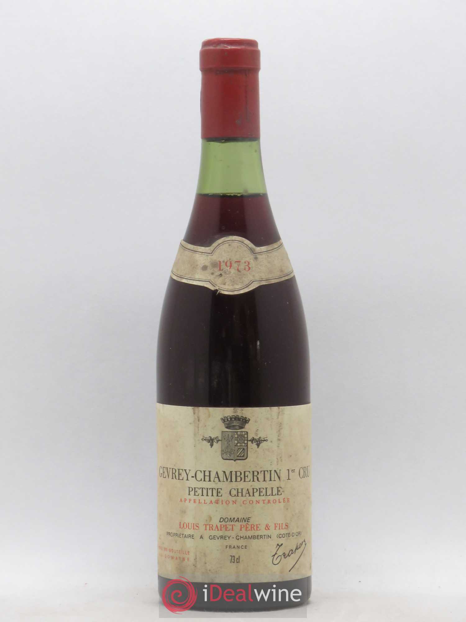 Gevrey-Chambertin 1er Cru Petite Chapelle Domaine Trapet Louis Trapet 1973 - Lot de 1 bouteille - 0