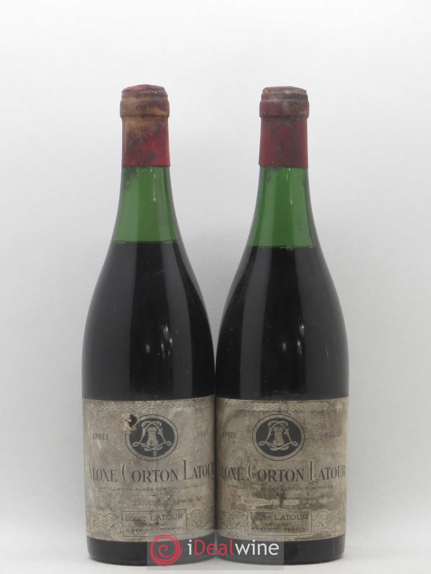 Aloxe-Corton Louis Latour 1947 - Lot de 2 bouteilles - 0