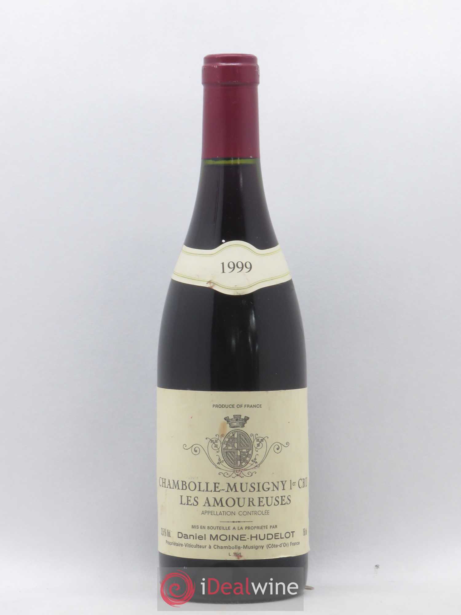 Chambolle-Musigny 1er Cru Les Amoureuses Moine-Hudelot (Domaine) 1999 - Lot de 1 bouteille - 0