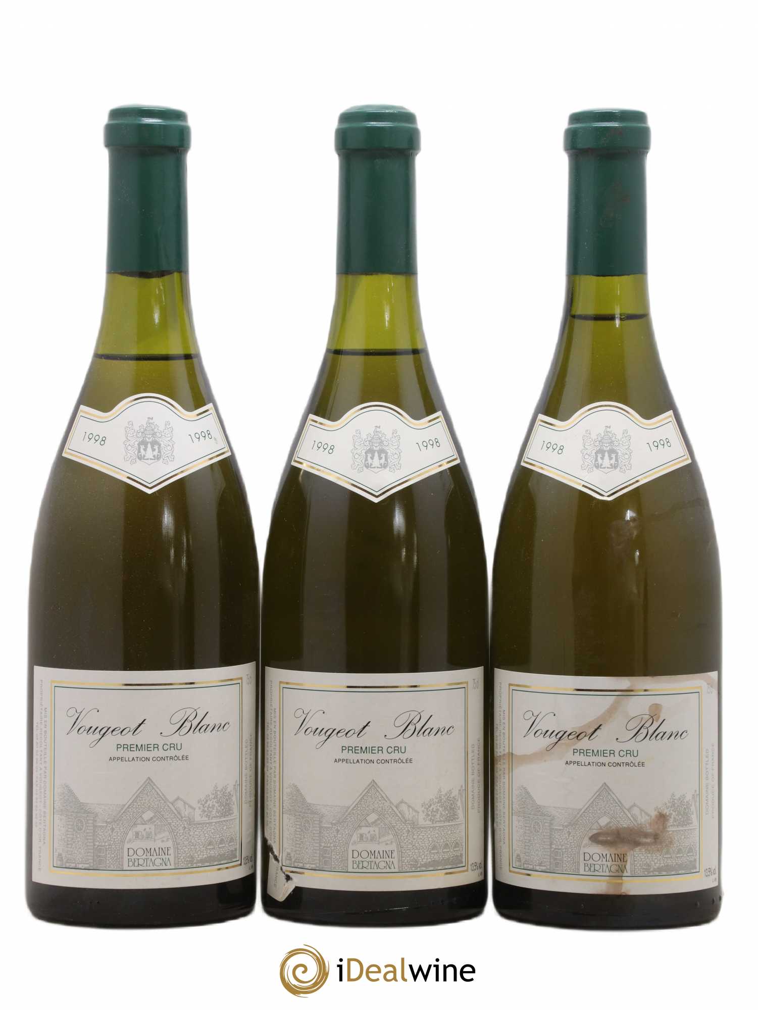Vougeot 1er Cru Bertagna 1998 - Lot de 3 bouteilles - 0