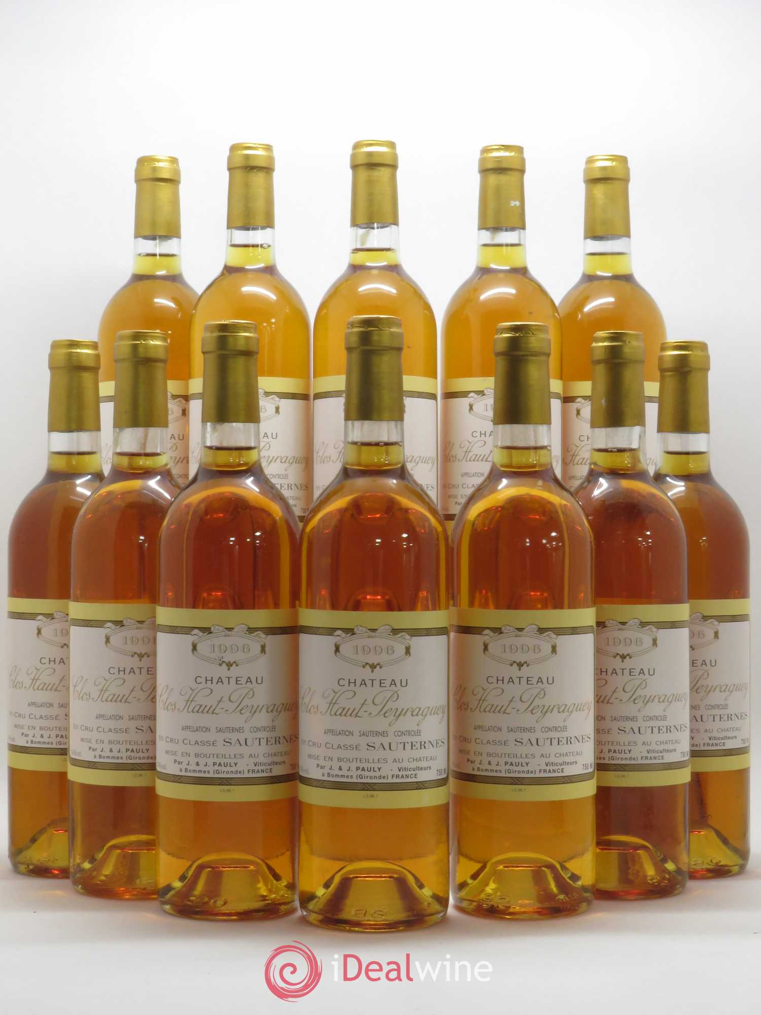 Clos Haut-Peyraguey 1er Grand Cru Classé 1996 - Lot de 12 bouteilles - 0