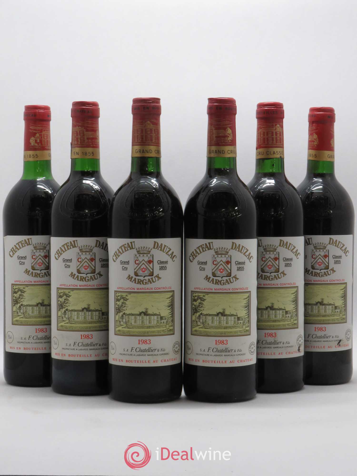 Château Dauzac 5ème Grand Cru Classé 1983 - Lot de 6 bouteilles - 0