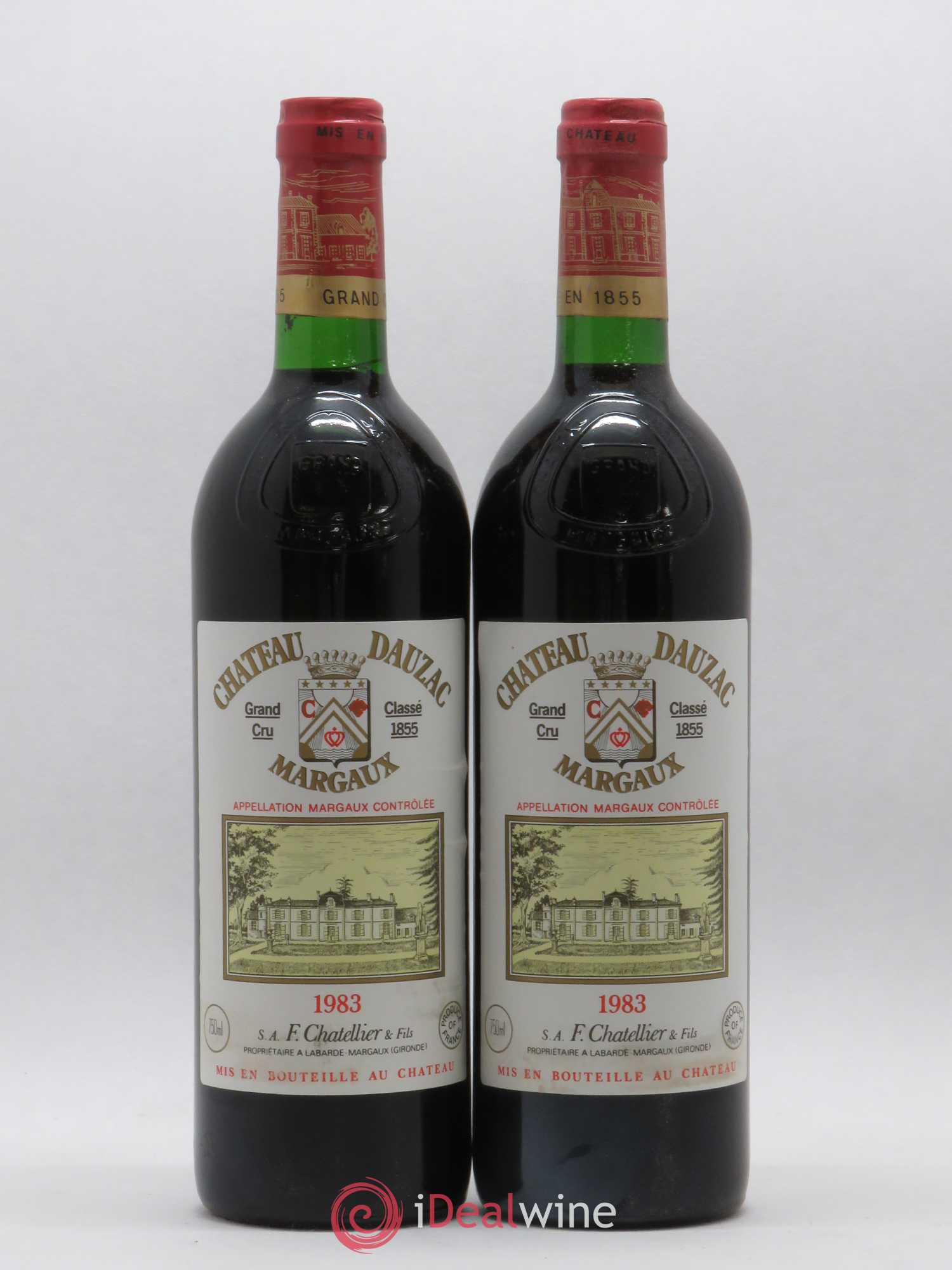 Château Dauzac 5ème Grand Cru Classé 1983 - Lot de 2 bouteilles - 0