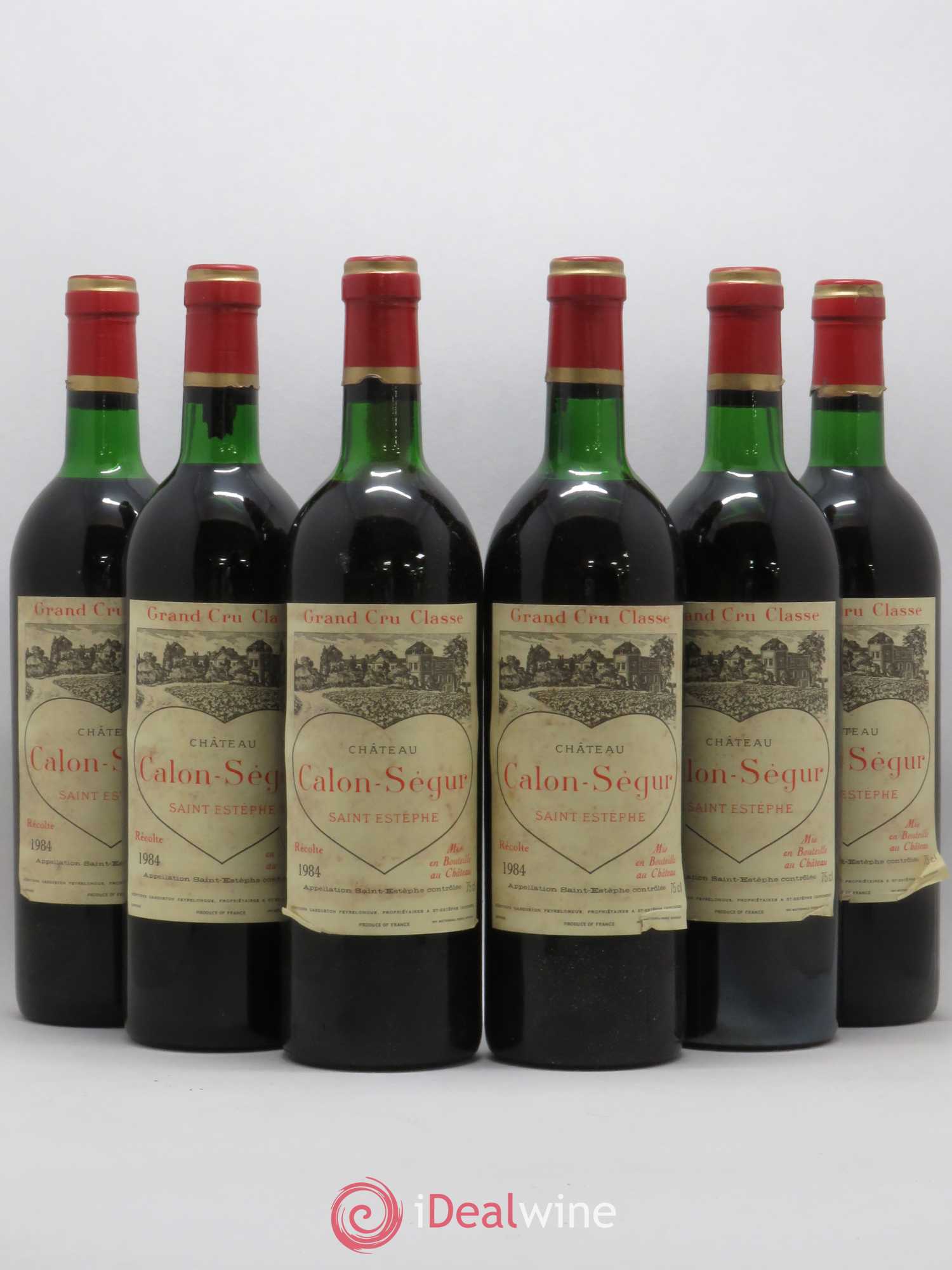 Château Calon Ségur 3ème Grand Cru Classé 1984 - Lot de 6 bouteilles - 0