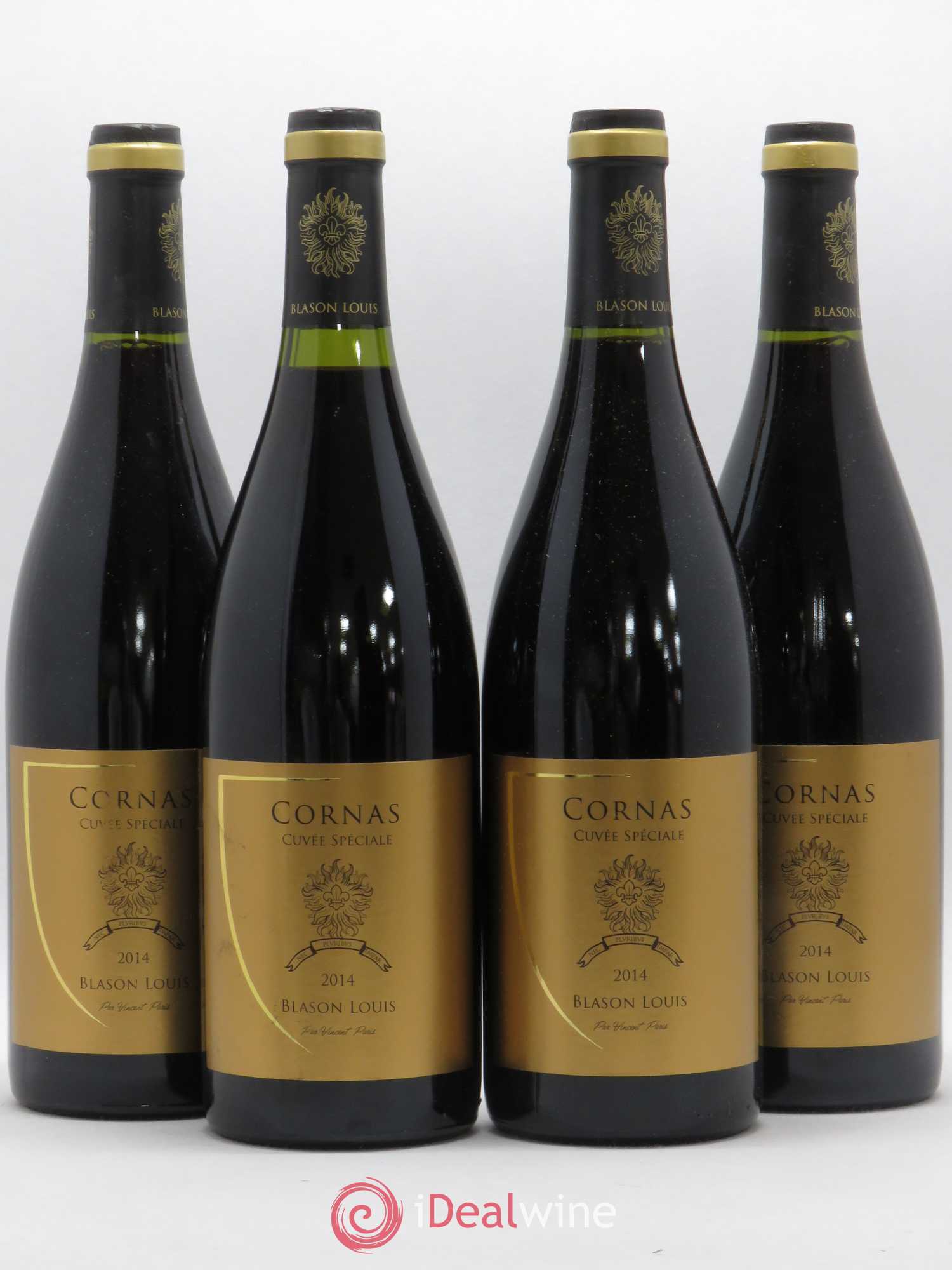 Cornas Cuvée Spéciale Blason Louis Vincent Paris 2014 - Posten von 4 Flaschen - 0