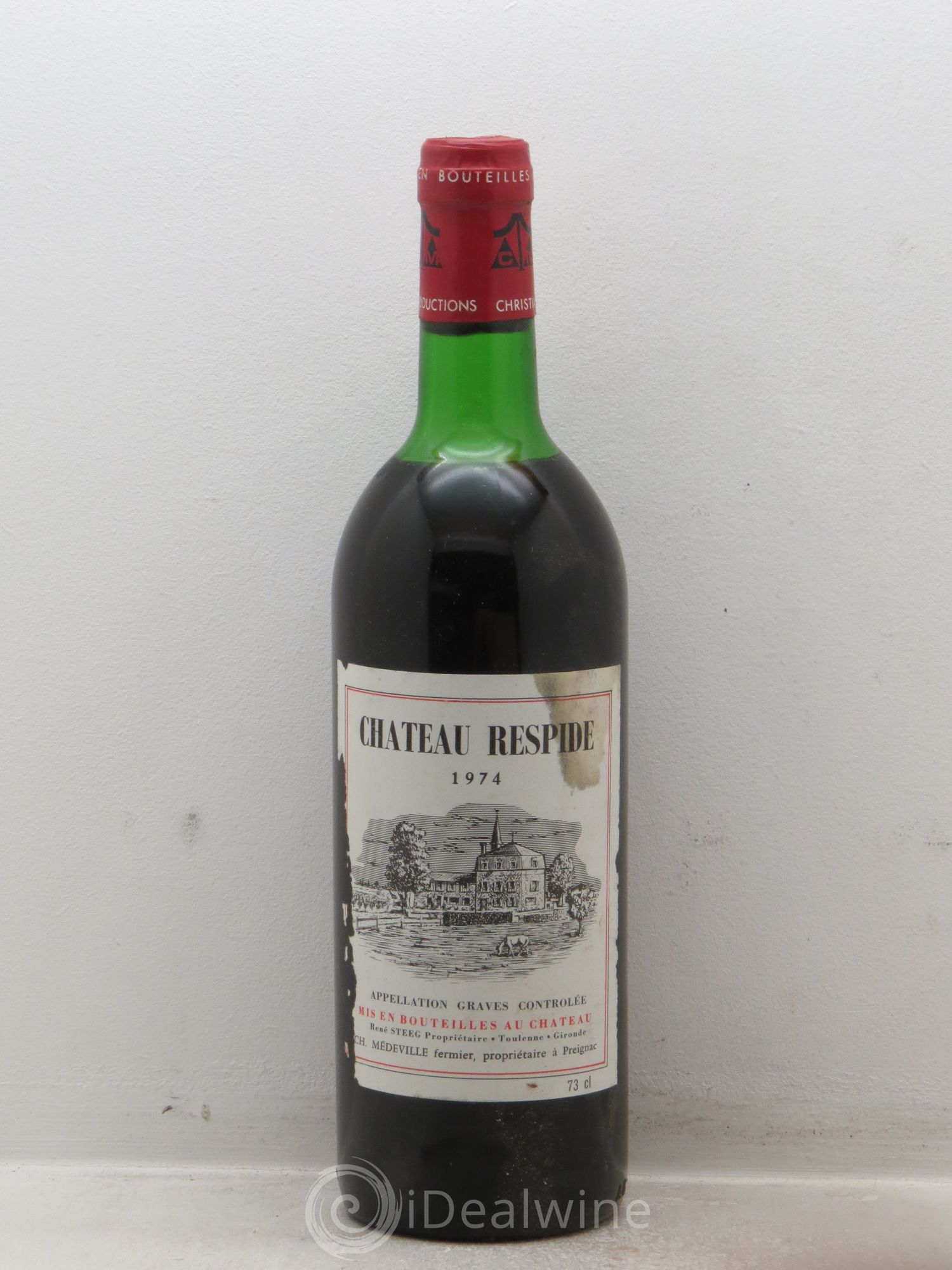 Château Respide Médeville 1974 - Lot de 1 bouteille - 0
