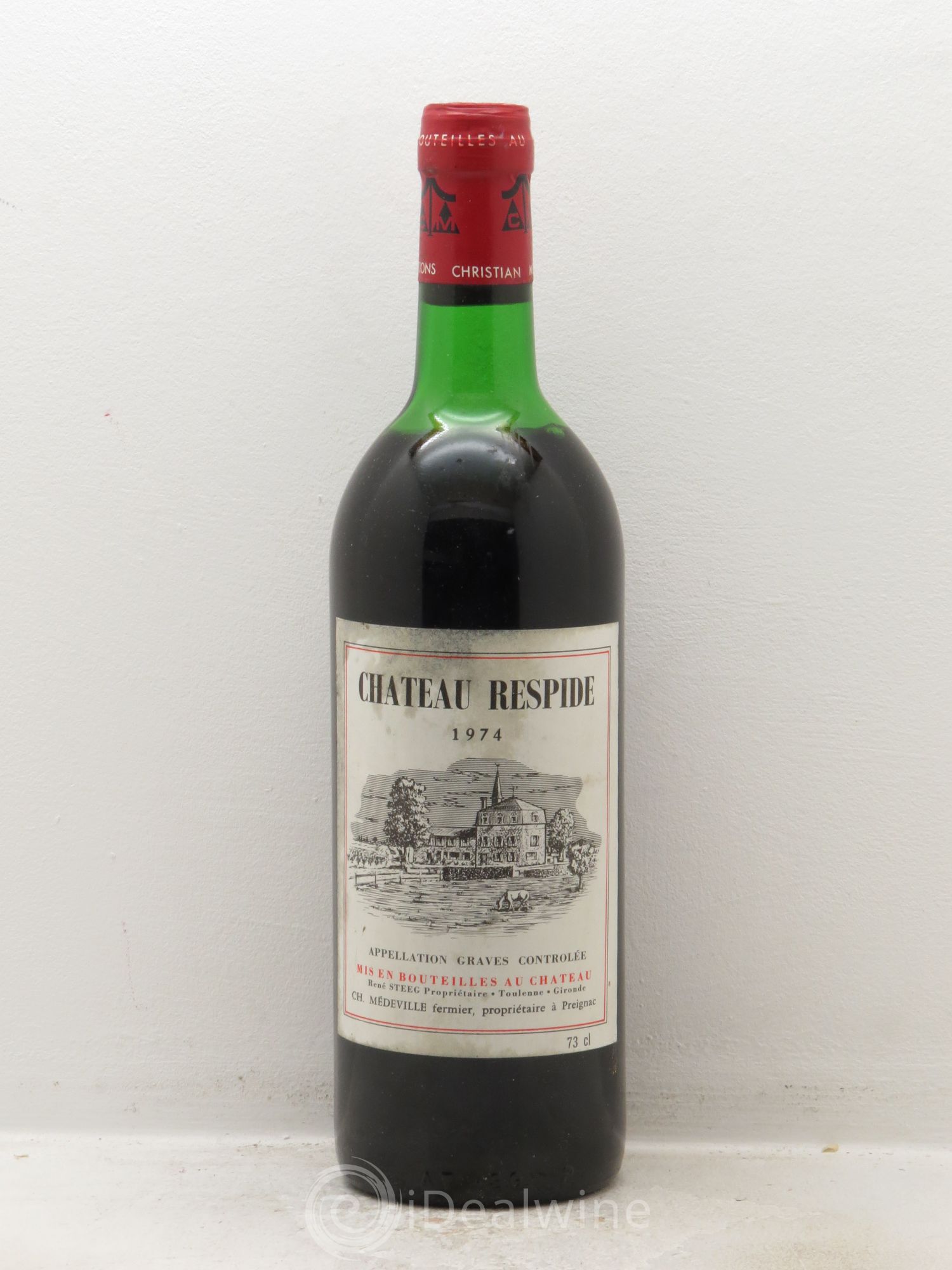 Château Respide Médeville (sans prix de réserve) 1974 - Lot de 1 bouteille - 0