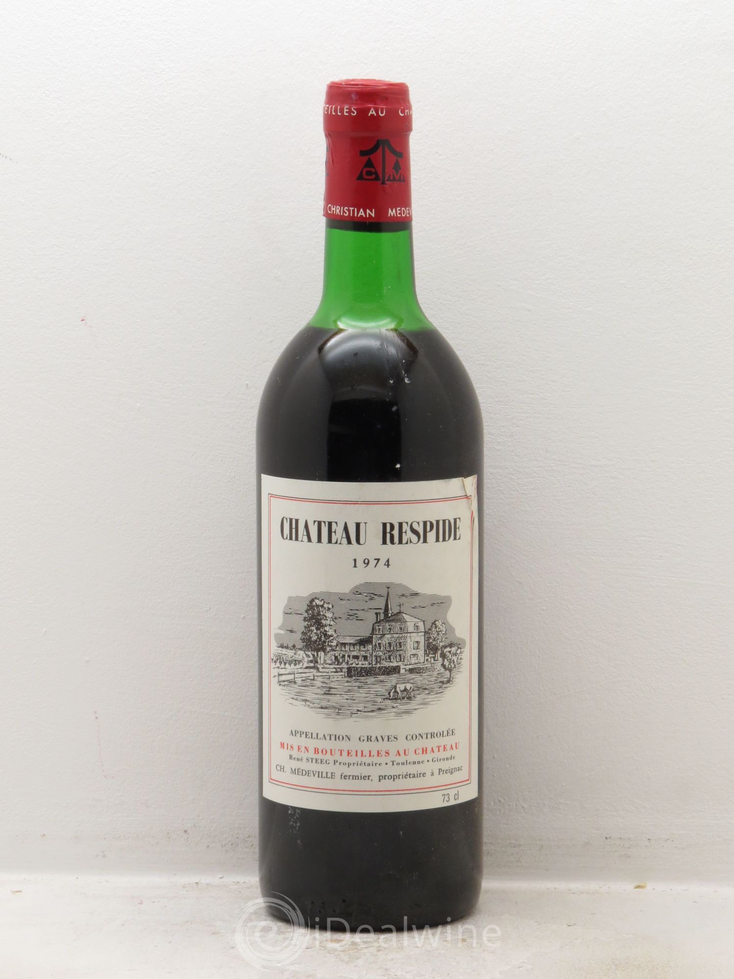 Château Respide Médeville (sans prix de réserve) 1974 - Lot de 1 bouteille - 0
