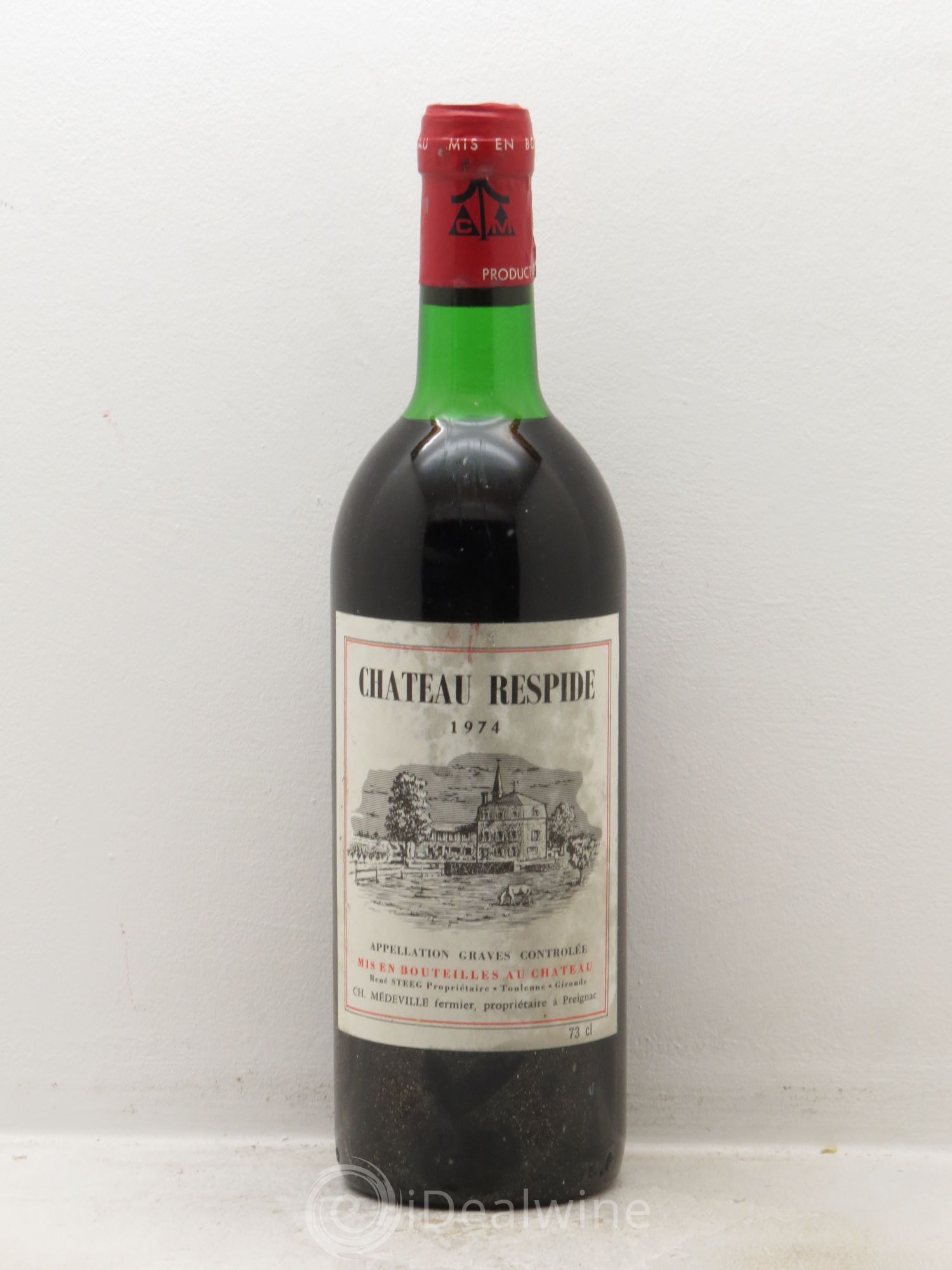 Château Respide Médeville (sans prix de réserve) 1974 - Lot de 1 bouteille - 0