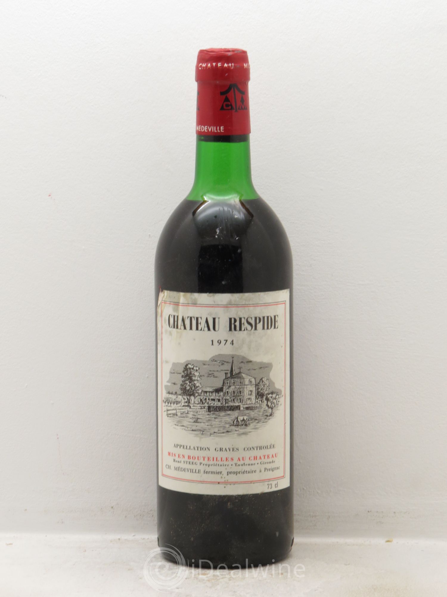 Château Respide Médeville (sans prix de réserve) 1974 - Lot de 1 bouteille - 0