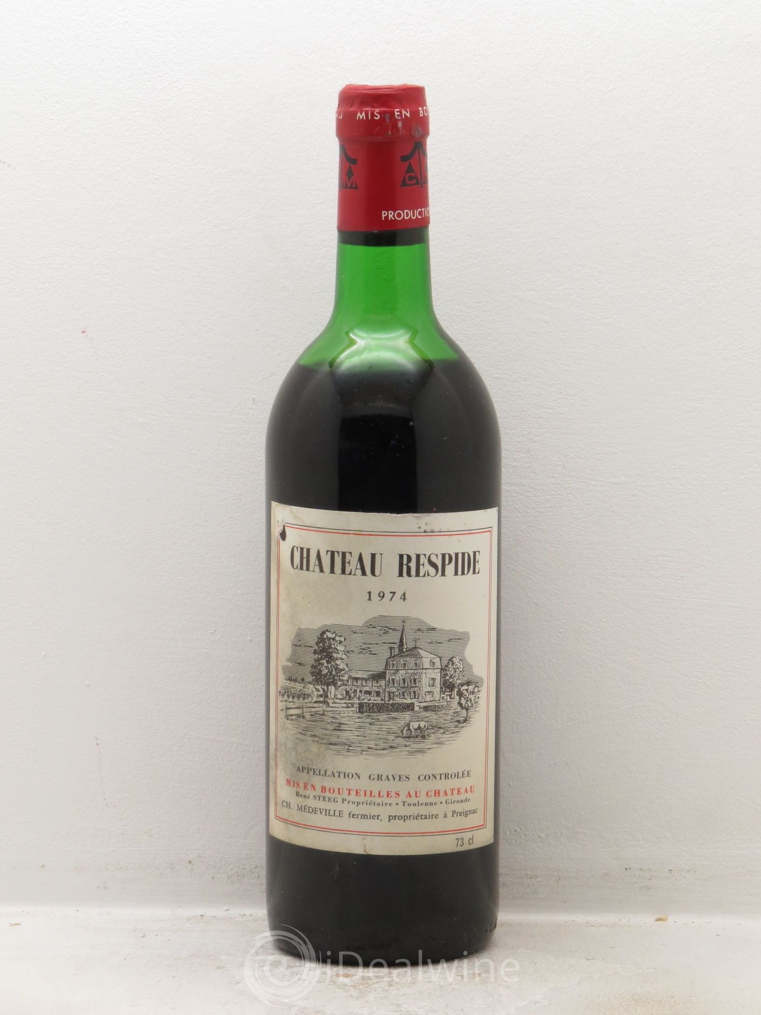 Château Respide Médeville (sans prix de réserve) 1974 - Lot de 1 bouteille - 0