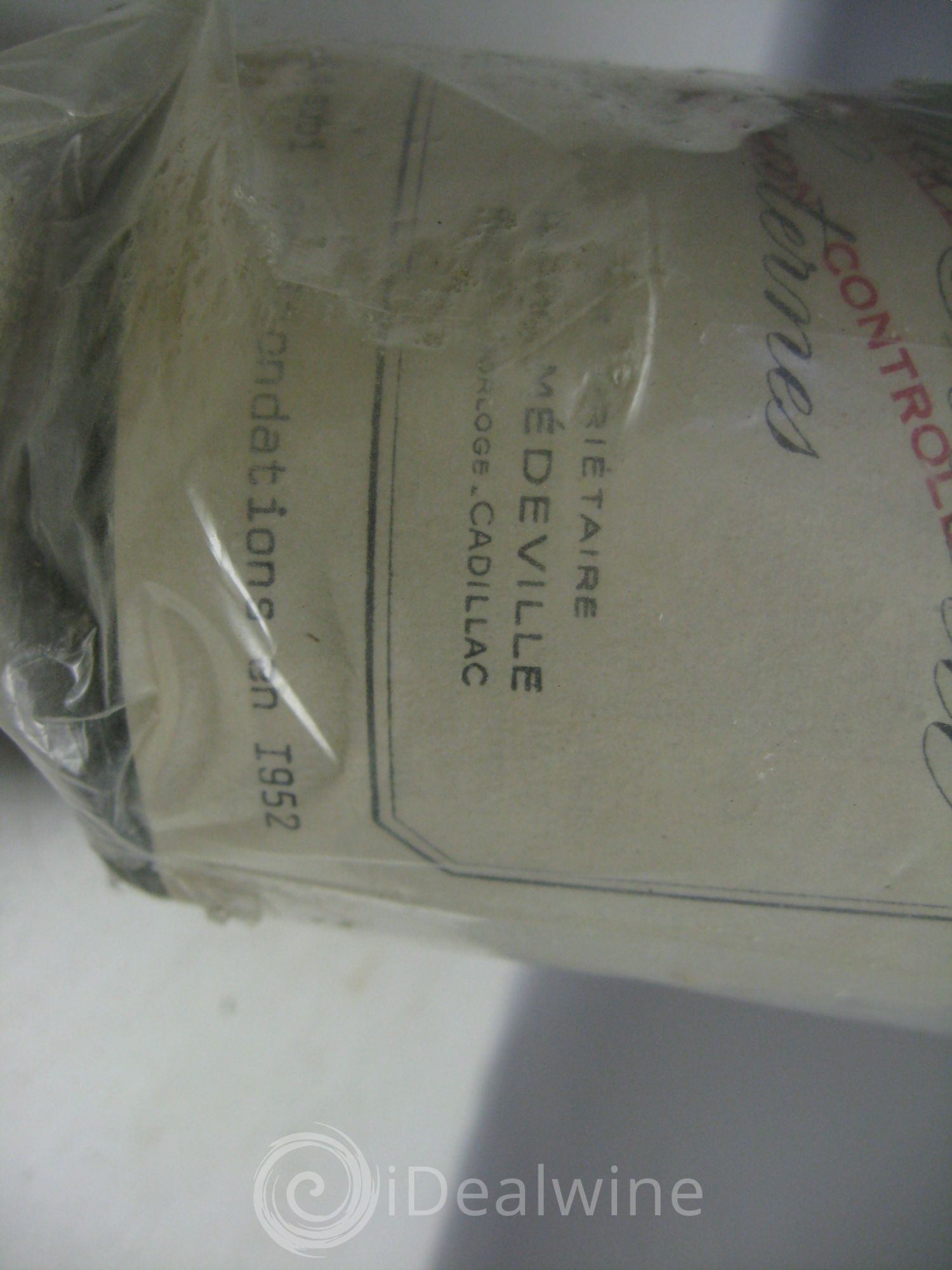 Château Gilette - Crème de Tête (certificat joint et scellé plastique, bte ayant subi les inondations en 1952, rebouchée en 1971) 1937 - Lotto di 1 bottiglia - 2
