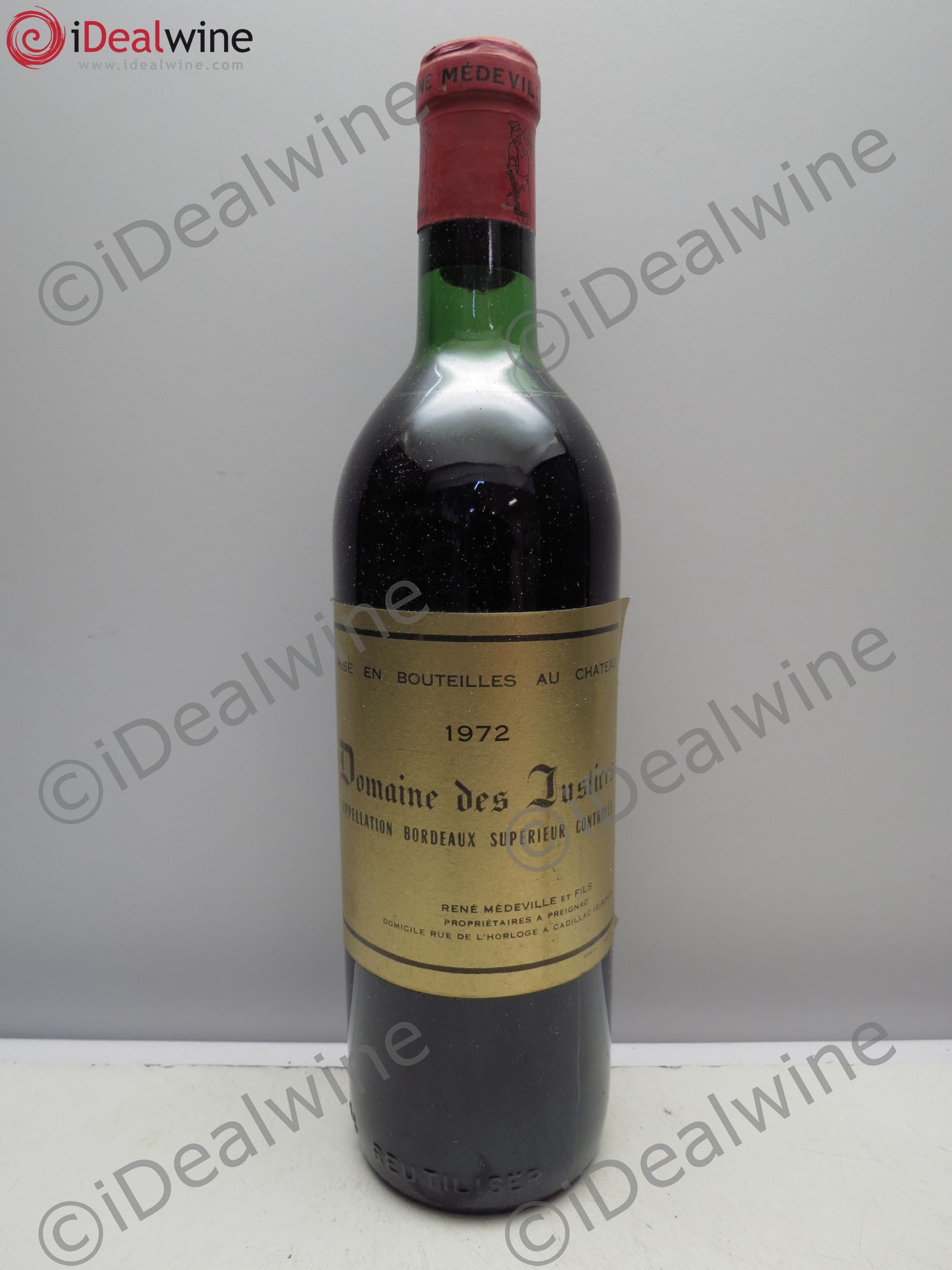 Bordeaux Château Justices 1972 - Posten von 12 Flaschen - 0