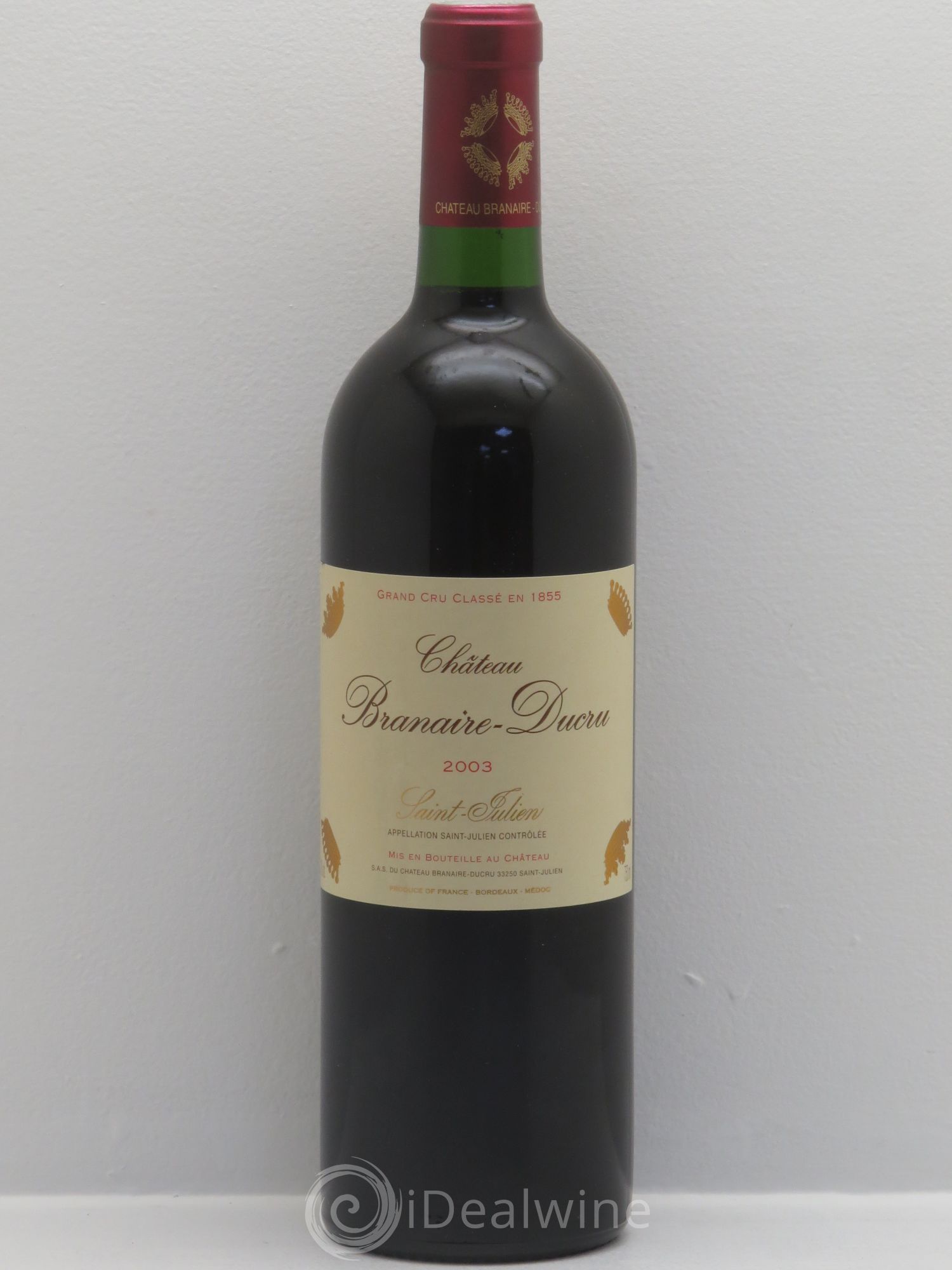 Château Branaire Ducru 4ème Grand Cru Classé 2003 - Lotto di 6 bottiglie - 0