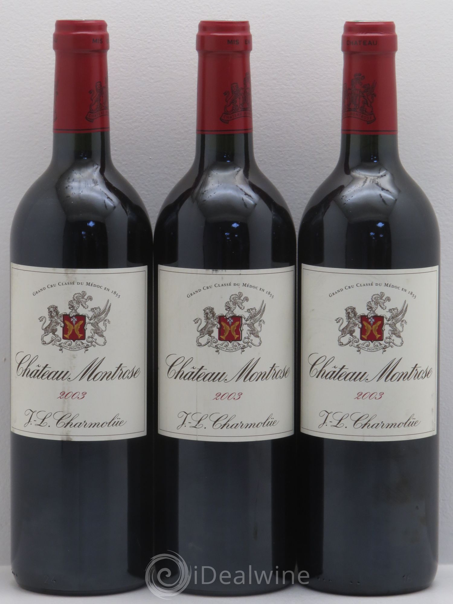Château Montrose 2ème Grand Cru Classé 2003 - Lot de 3 bouteilles - 0
