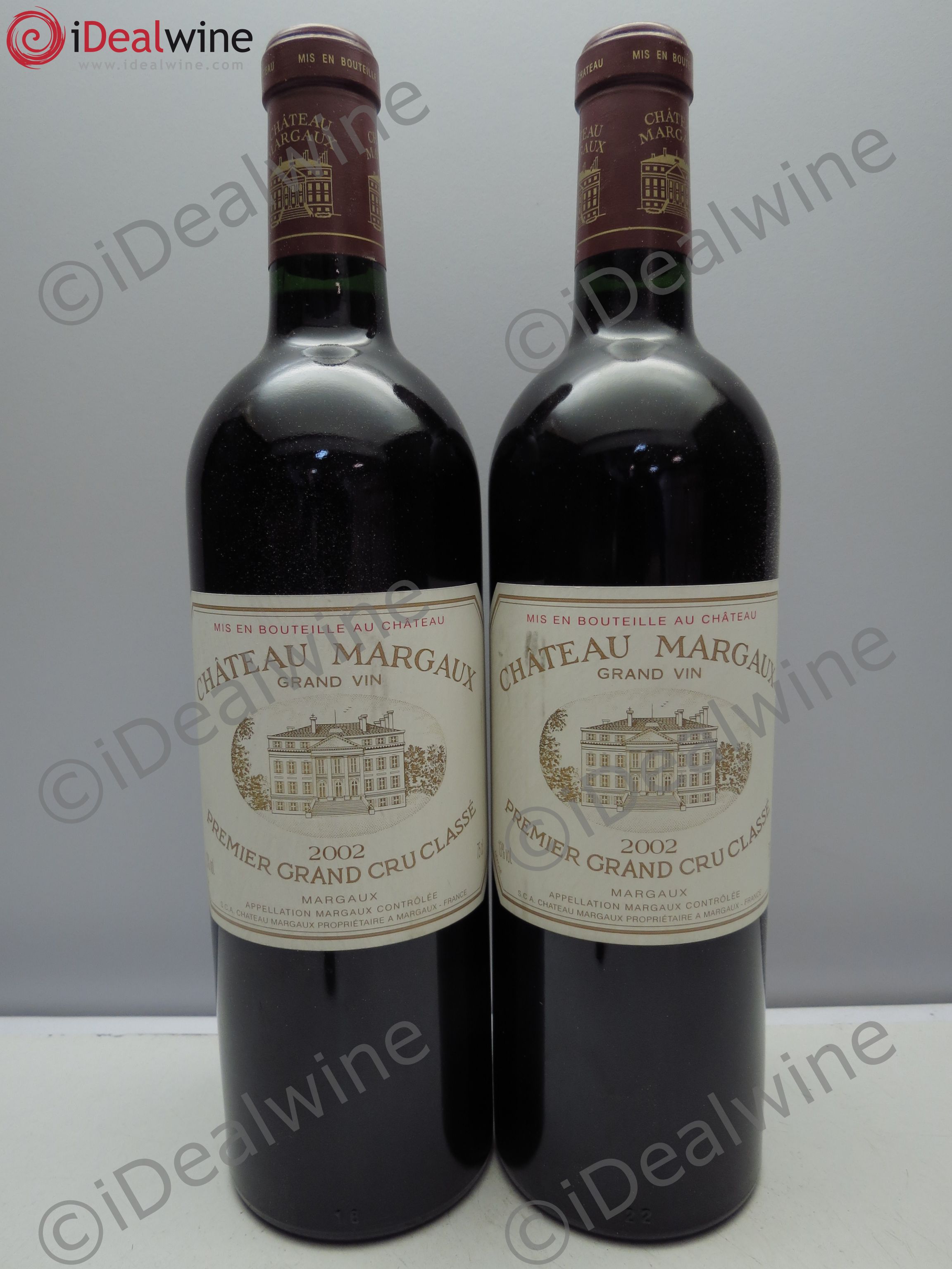 Château Margaux 1er Grand Cru Classé 2002 - Lot de 2 bouteilles - 0