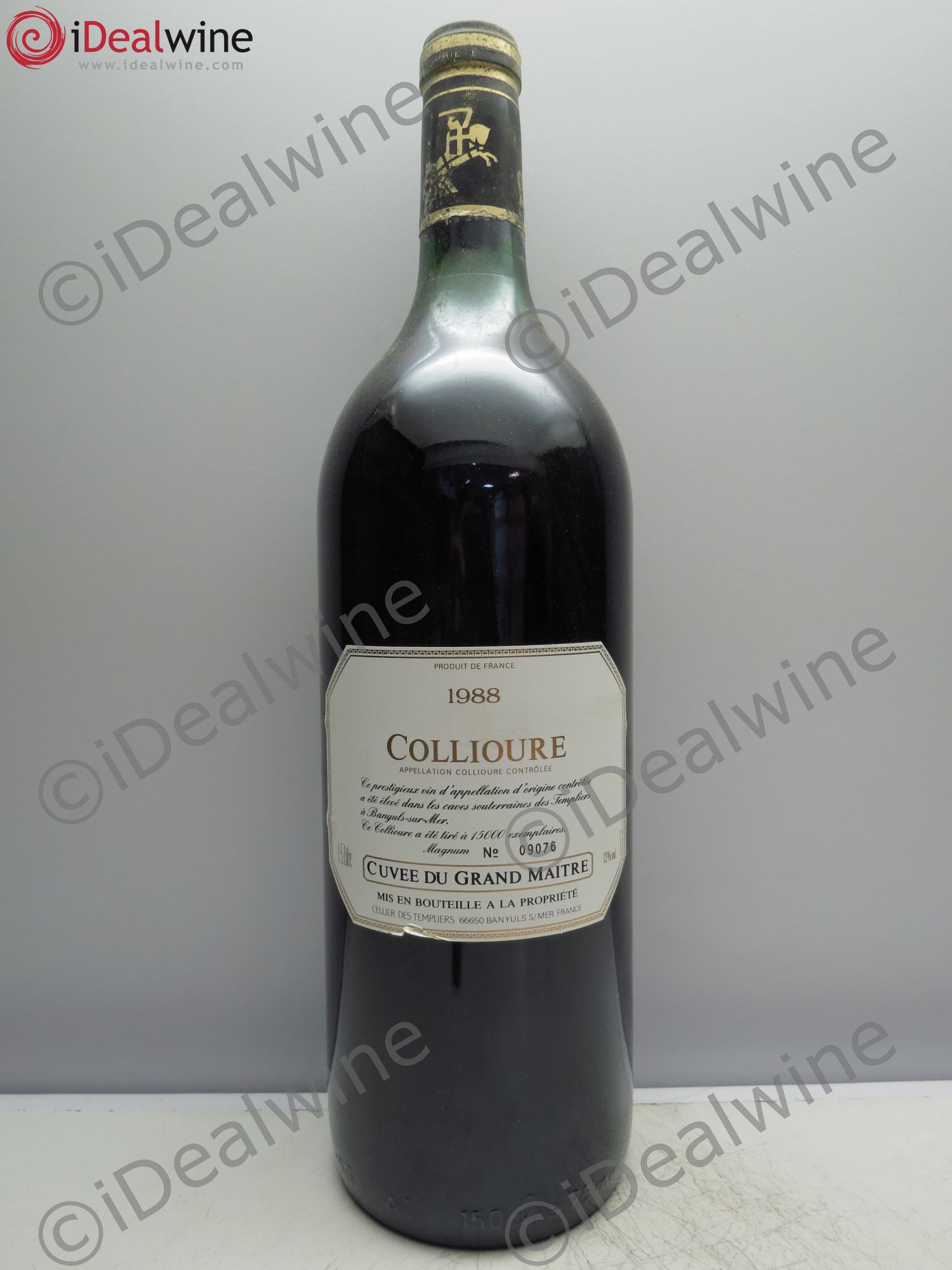 Collioure Cellier des Templiers Cuvée du Grand Maître 1988 - Posten von 1 Magnum - 0