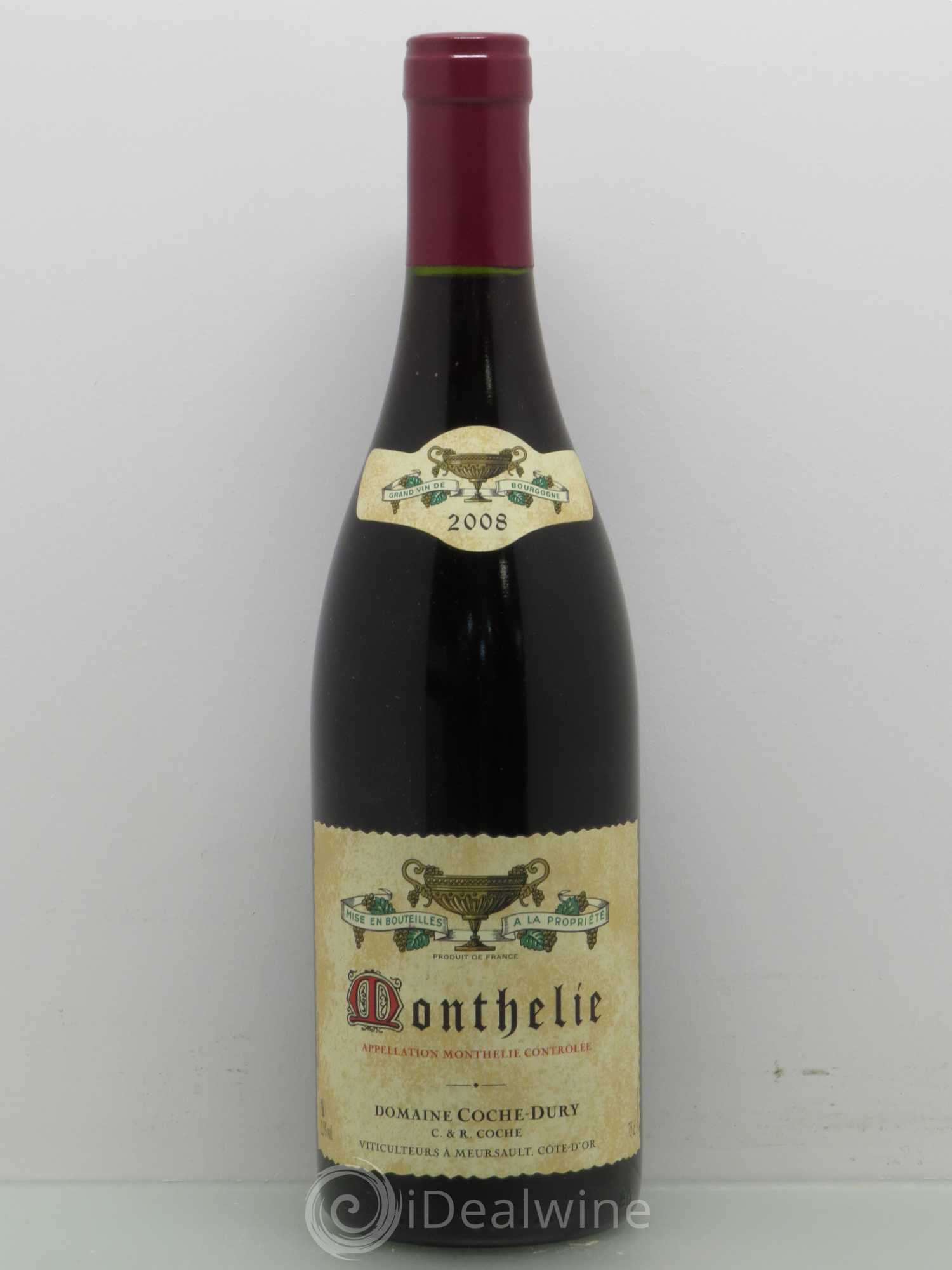 Monthélie Coche Dury (Domaine) 2008 - Lot de 1 bouteille - 0