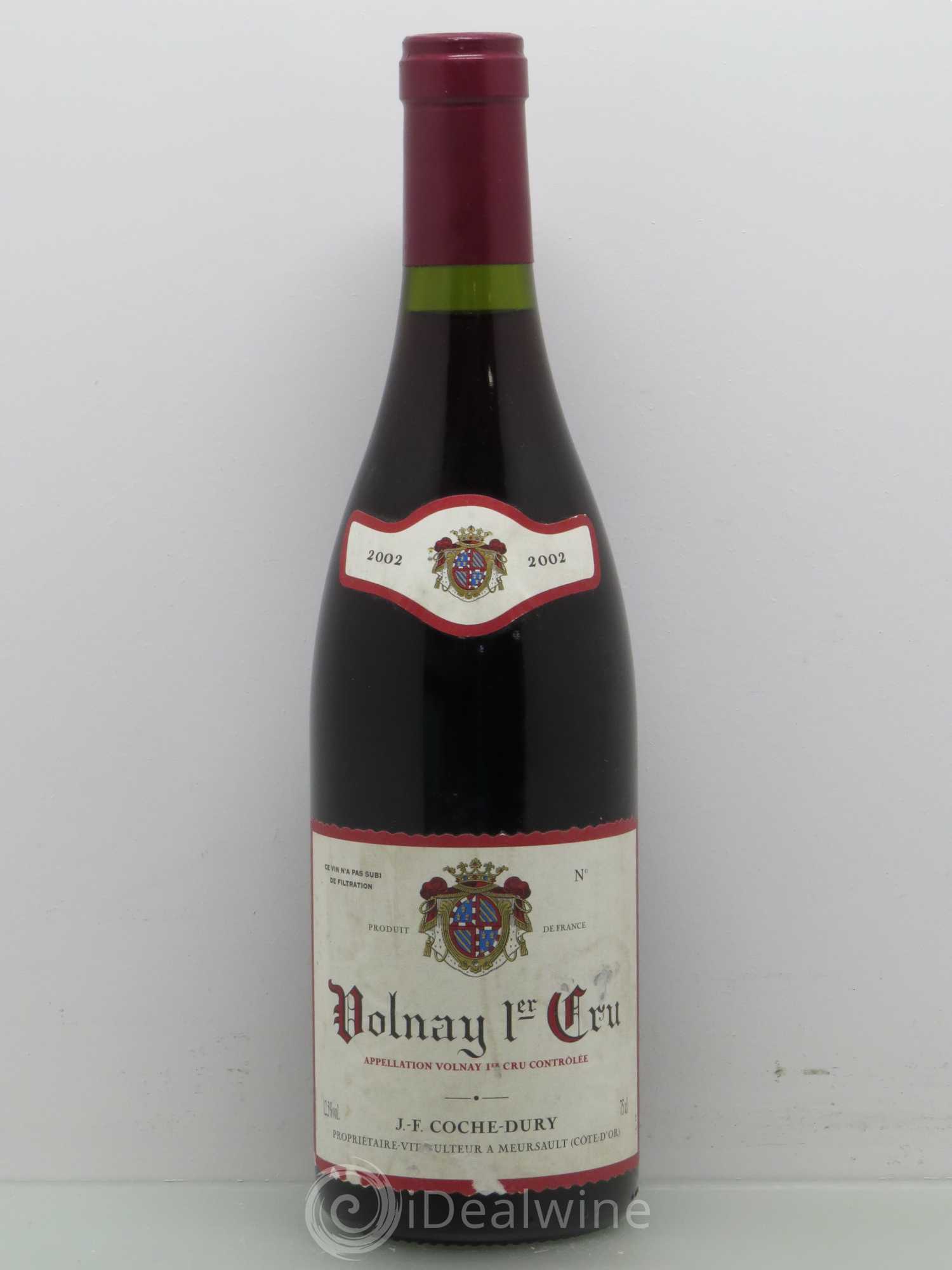 Volnay 1er Cru Coche Dury (Domaine) 2002 - Lot de 1 bouteille - 0