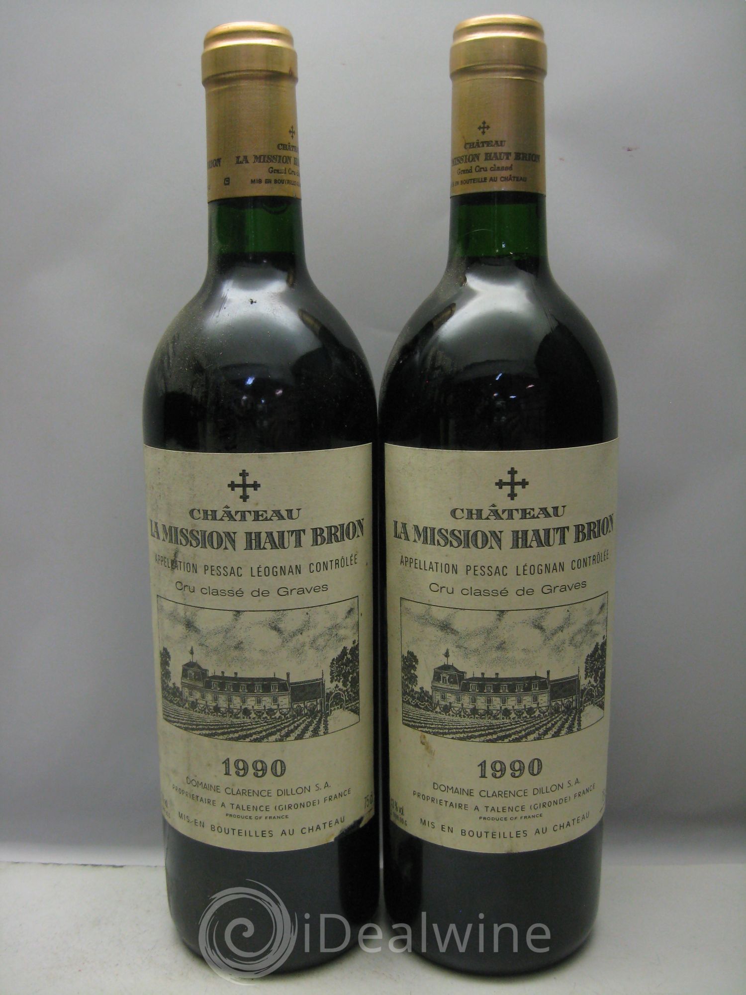 Château la Mission Haut-Brion Cru Classé de Graves 1990 - Lot de 6 bouteilles - 0