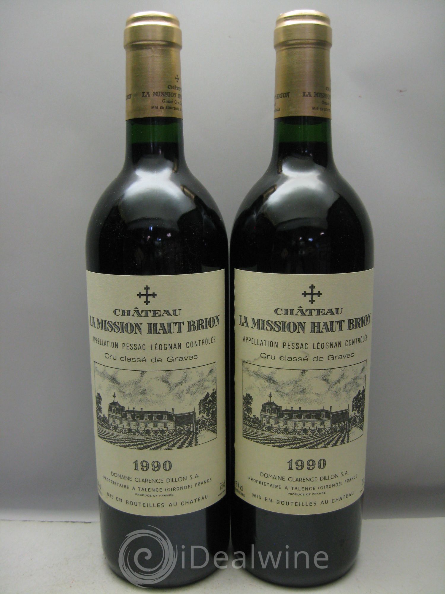 Château la Mission Haut-Brion Cru Classé de Graves 1990 - Lot de 12 bouteilles - 2