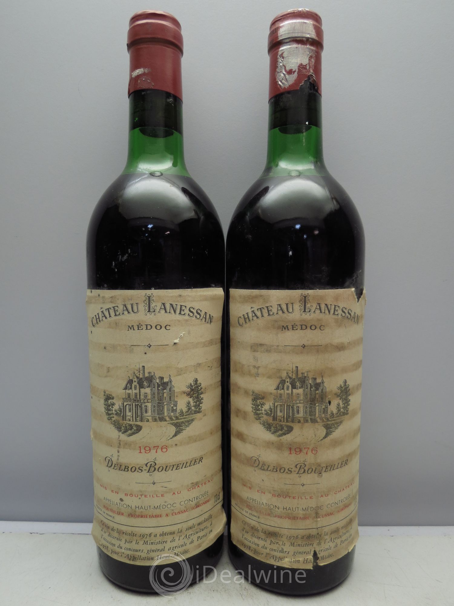 Château Lanessan Cru Bourgeois 1976 - Lot de 2 bouteilles - 0