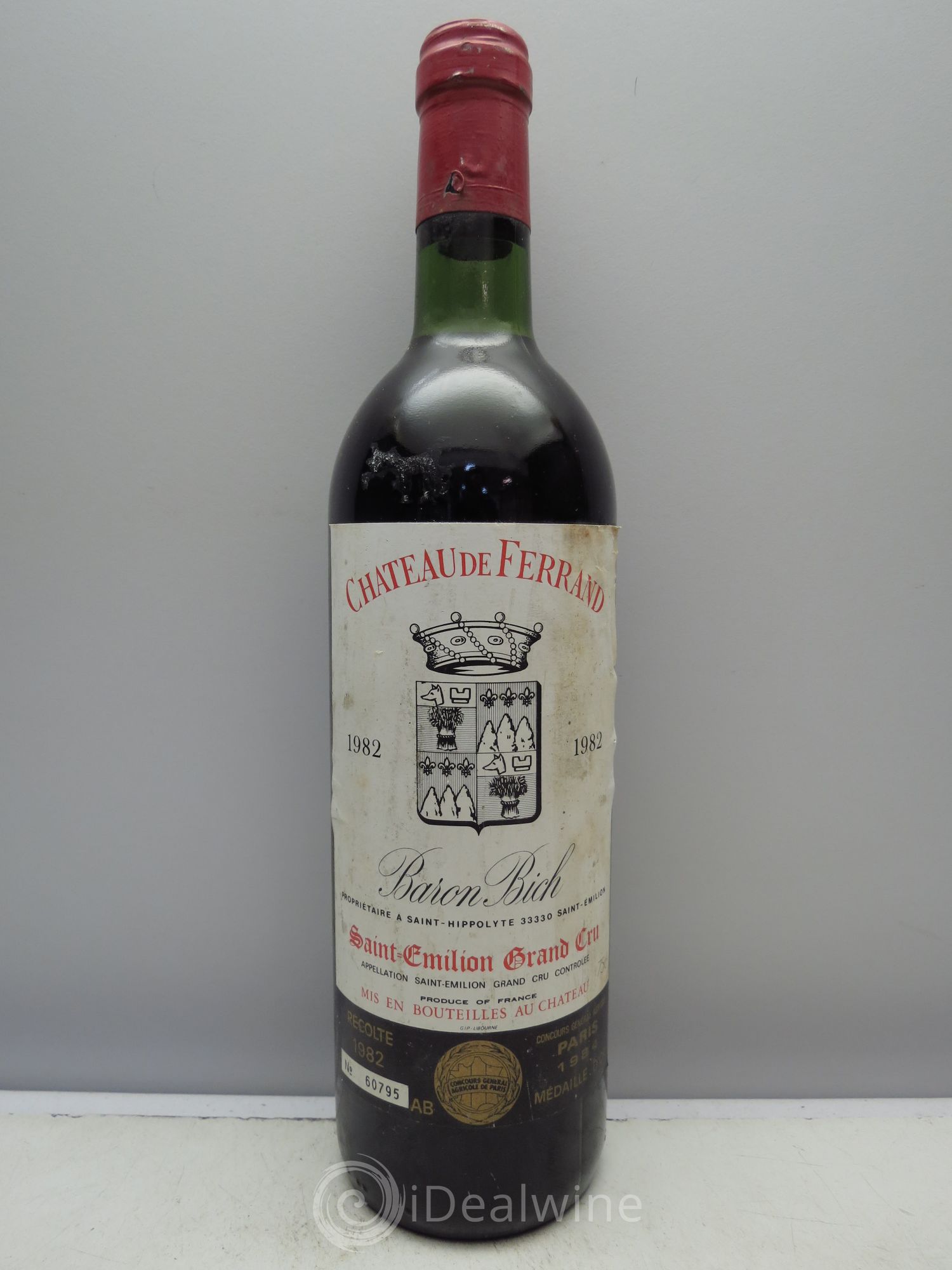 Château de Ferrand Grand Cru Classé 1982 - Lot de 1 bouteille - 0