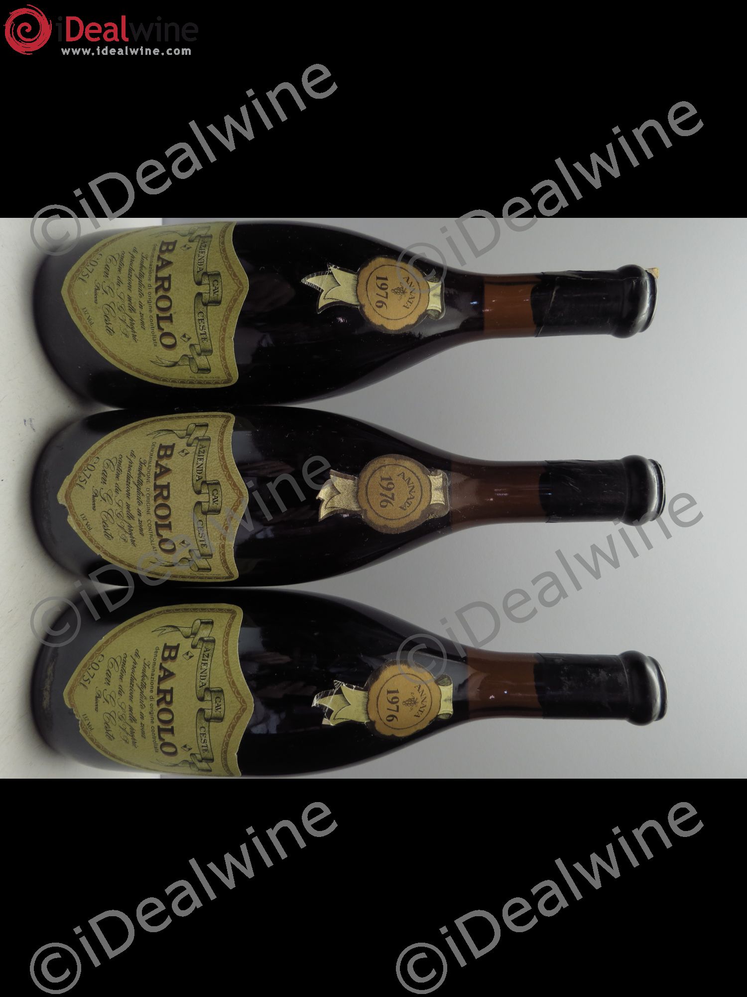 Barolo Cav Azienda Ceste 1976 - Posten von 3 Flaschen - 0