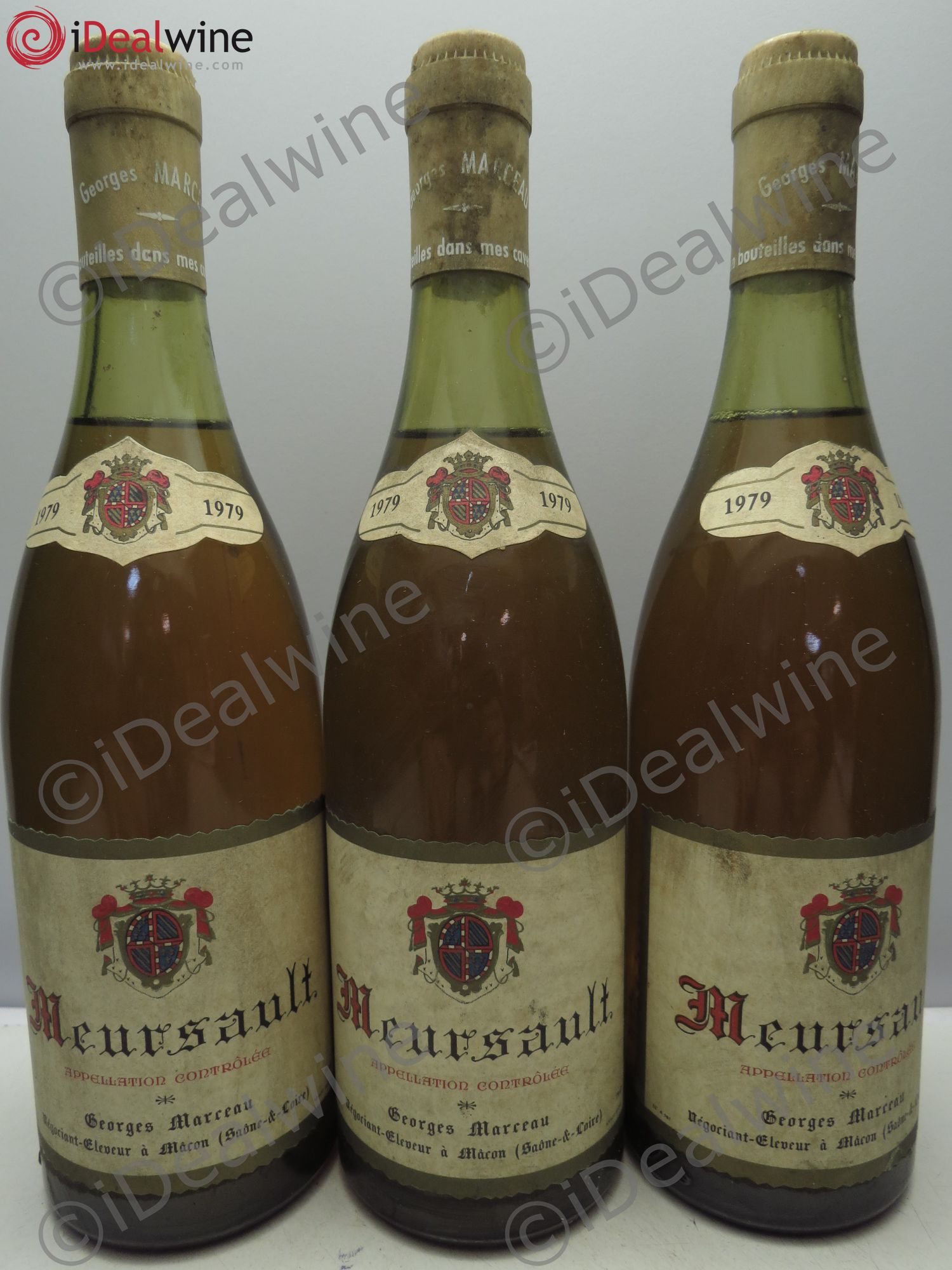Meursault Georges Marceau 1979 - Posten von 3 Flaschen - 0