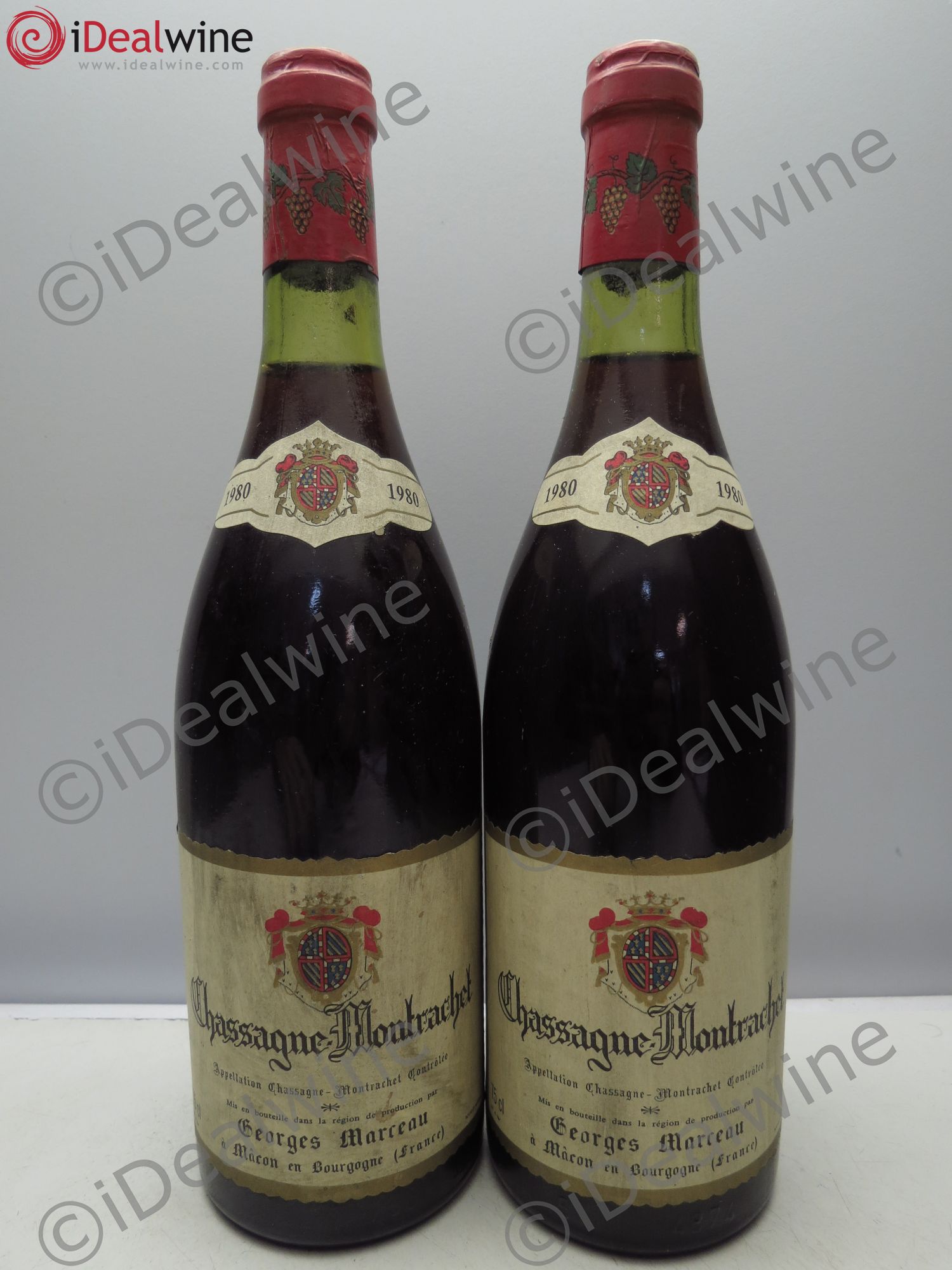 Chassagne-Montrachet Georges Marceau 1980 - Lot de 2 bouteilles - 0